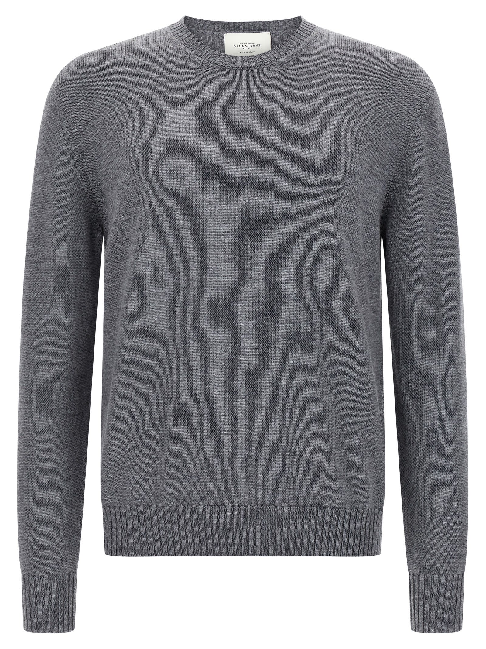 Ballantyne Merino Sweater Sweaters And Cardigans Gray In Gray