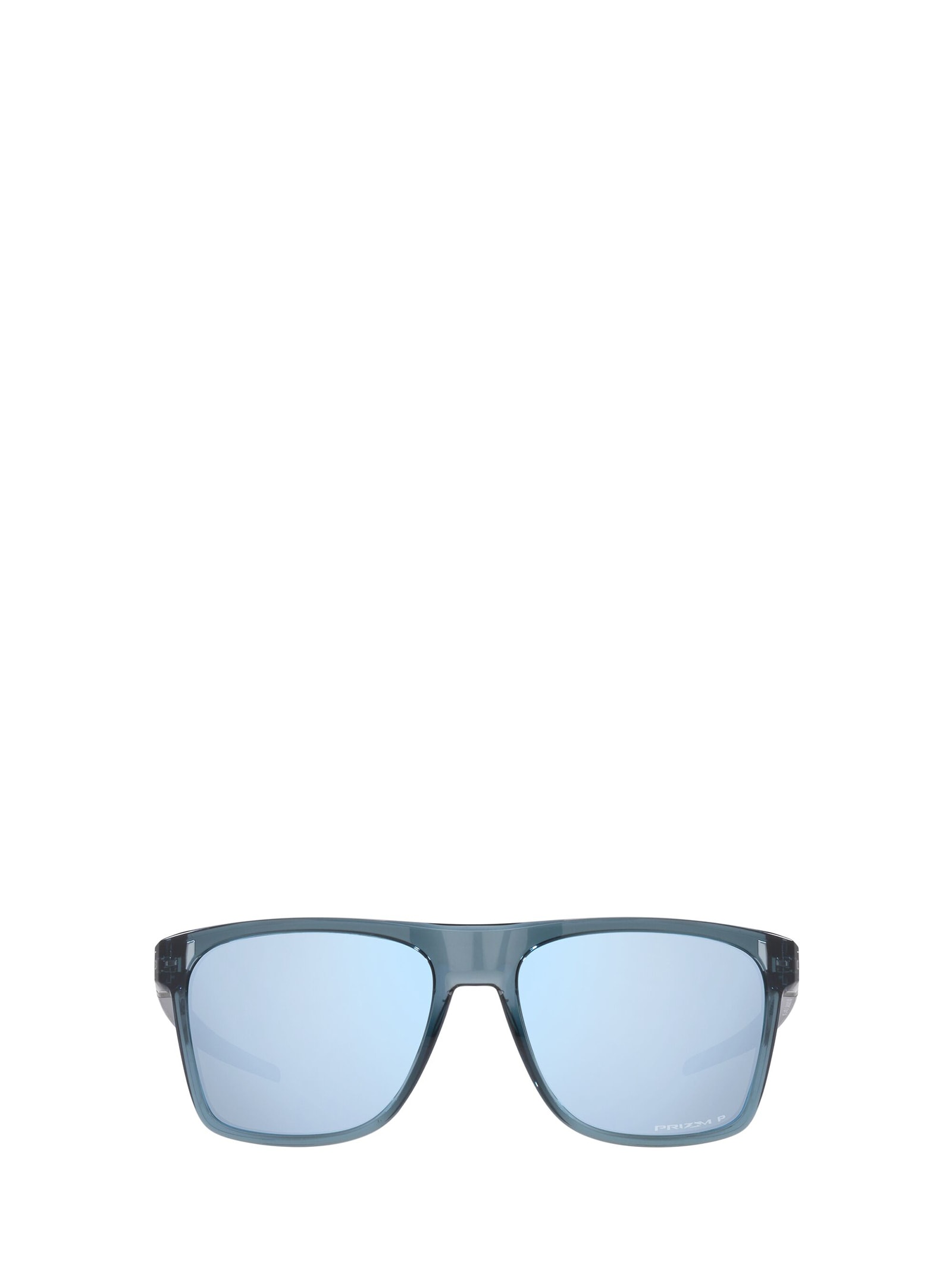 Oakley Leffingwell Oo9100-05 Wayfarer Polarized Sunglasses In Crystal Black