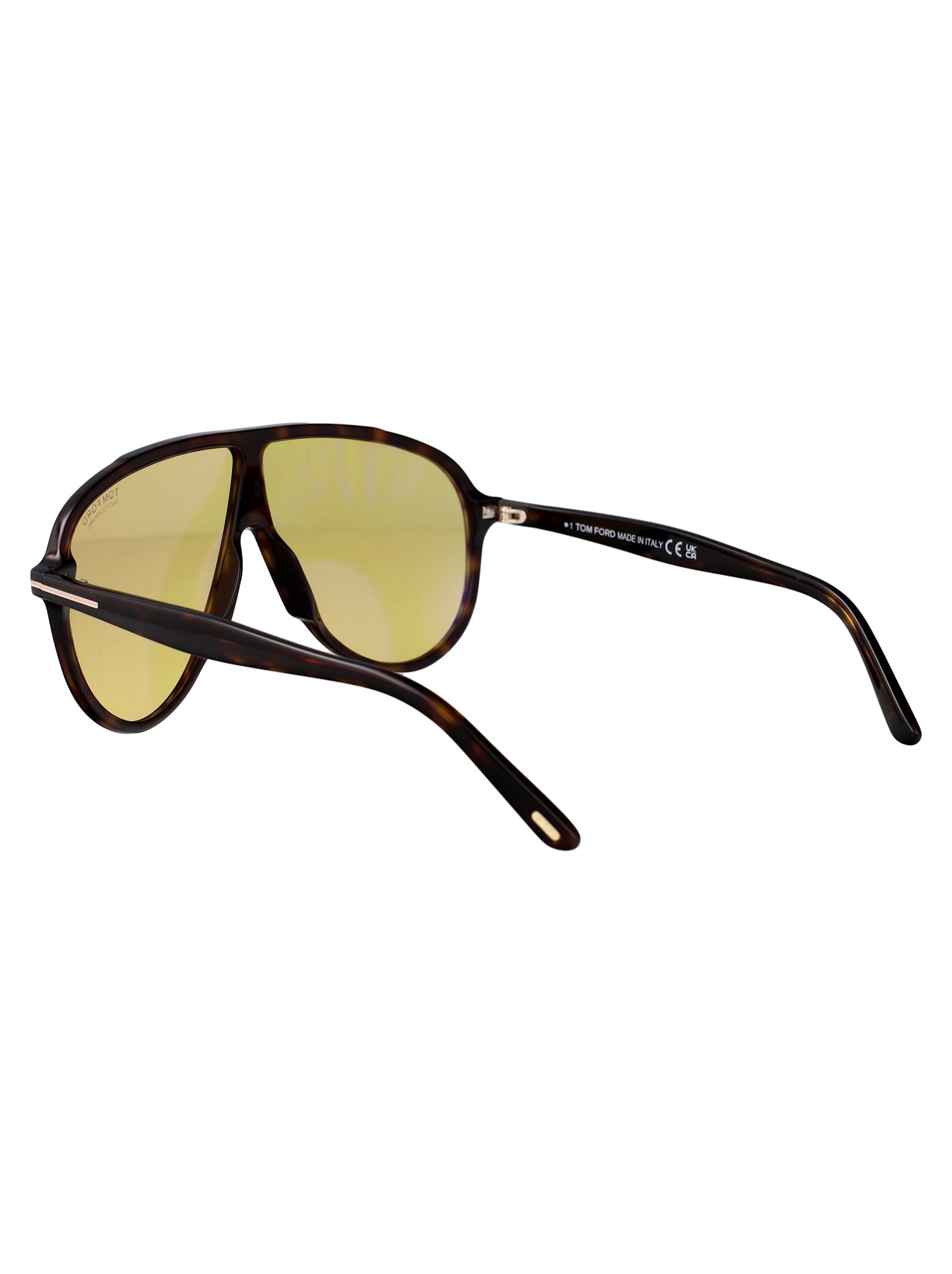 Tom Ford Eyewear Oversized Pilot Frame Sunglasses