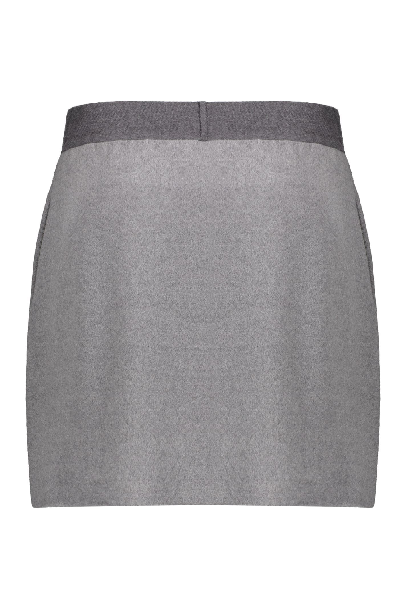Fabiana Filippi Woman Mini Skirt Grey Size 4 Virgin Wool In Grey