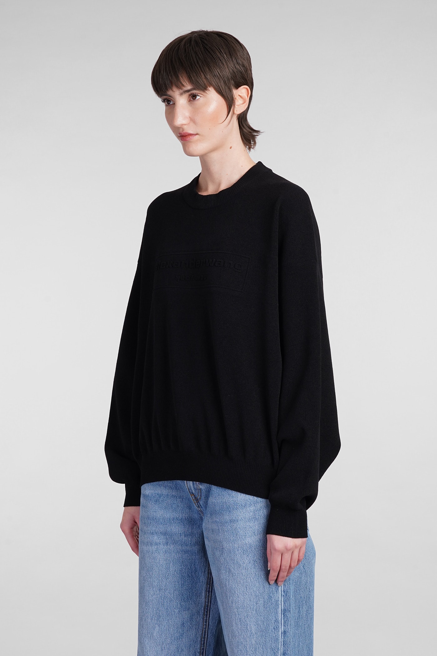 Shop Alexander Wang Knitwear In Black Polyester