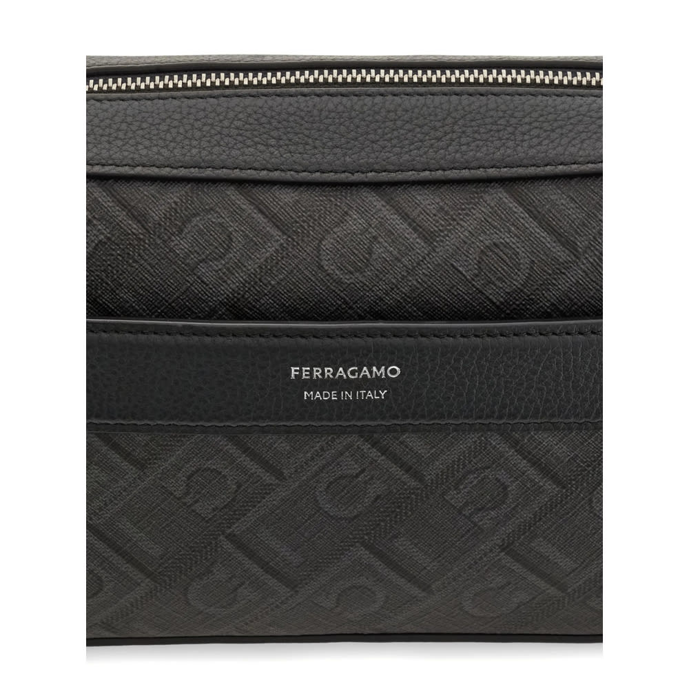 Ferragamo Monogram Shoulder Bag Rectangular Shape In Multi