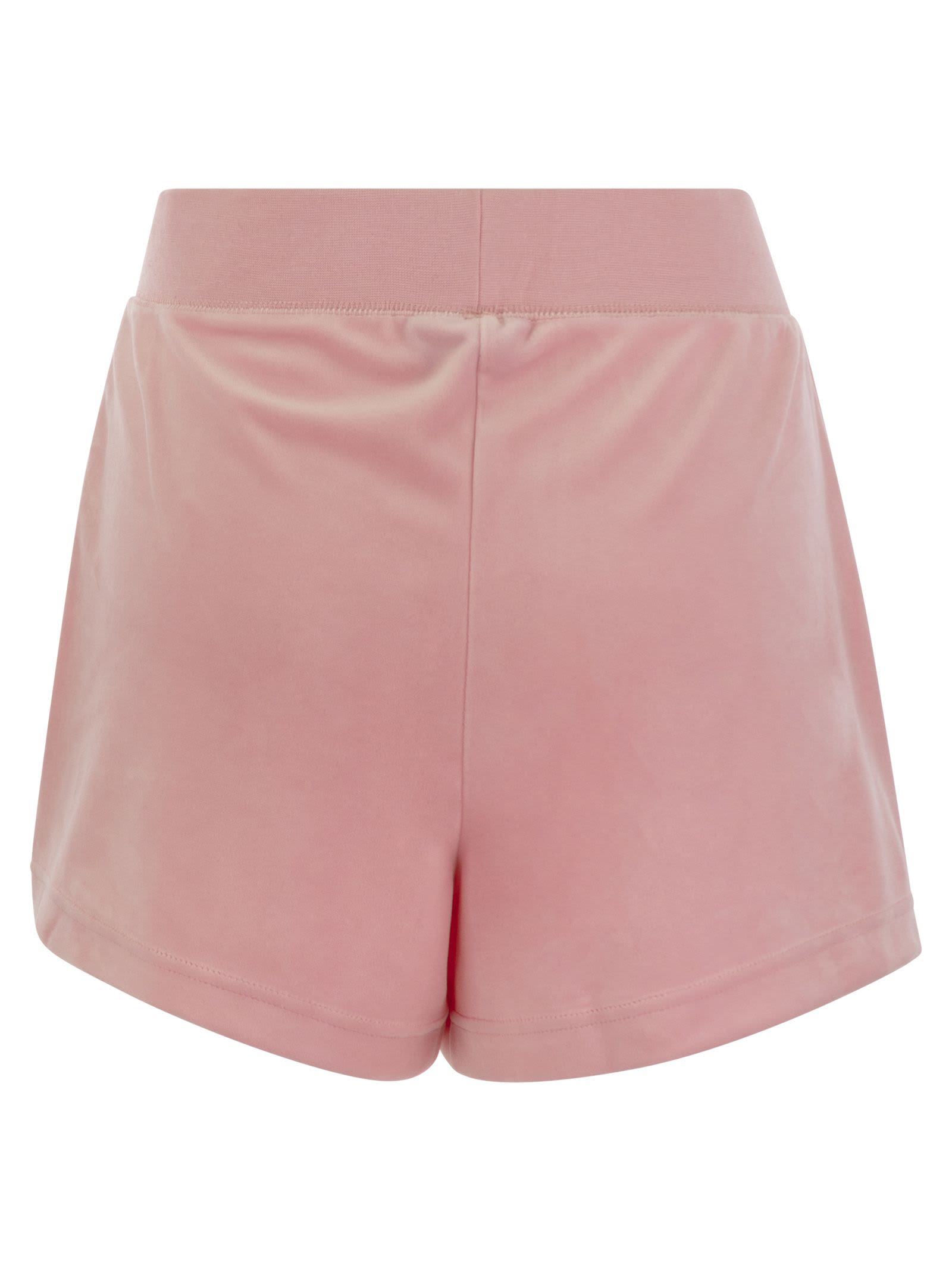 Shop Juicy Couture Velour Shorts In Pink