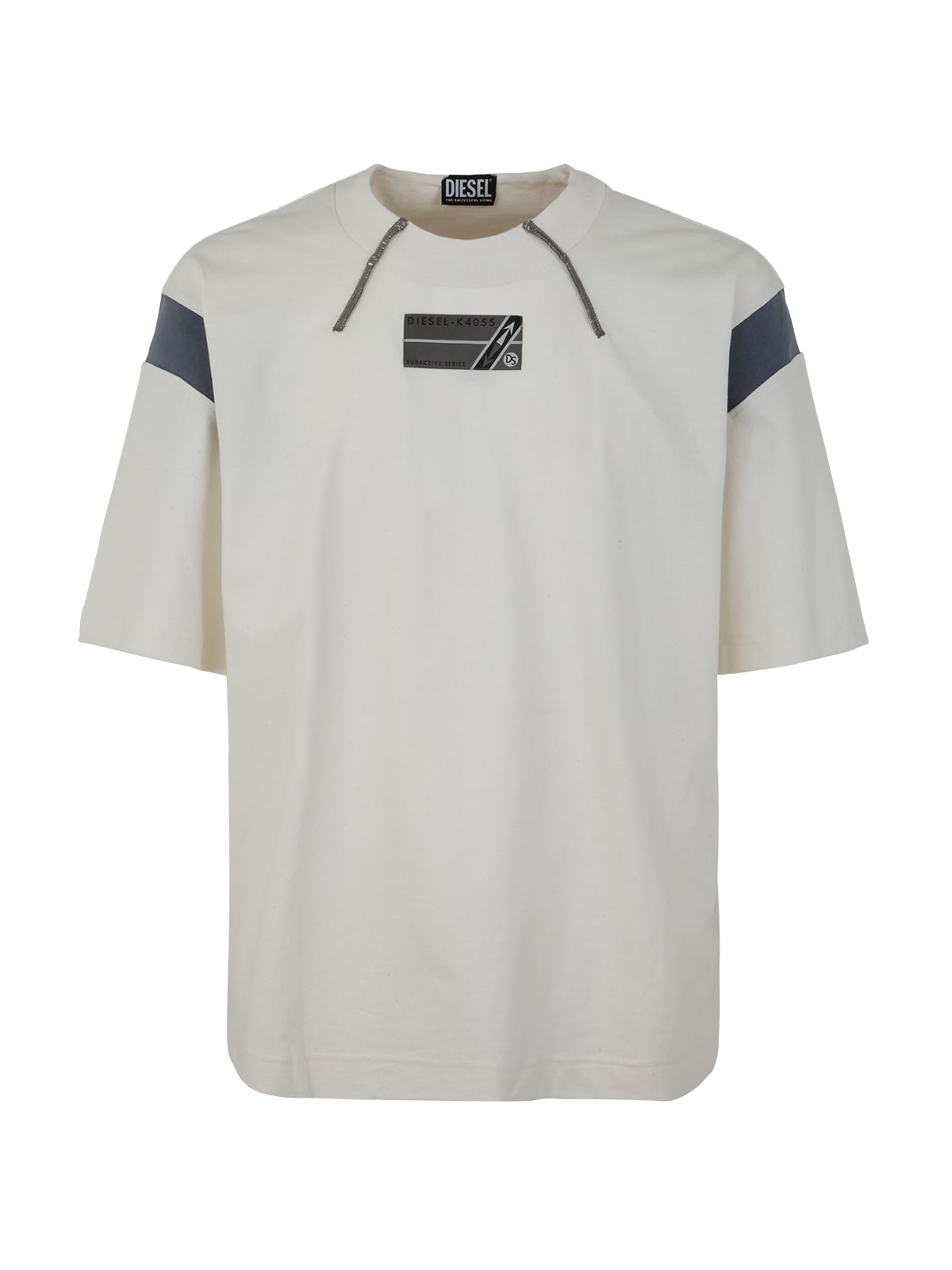 Diesel "dias" Stacked Ss T-shirt In A White