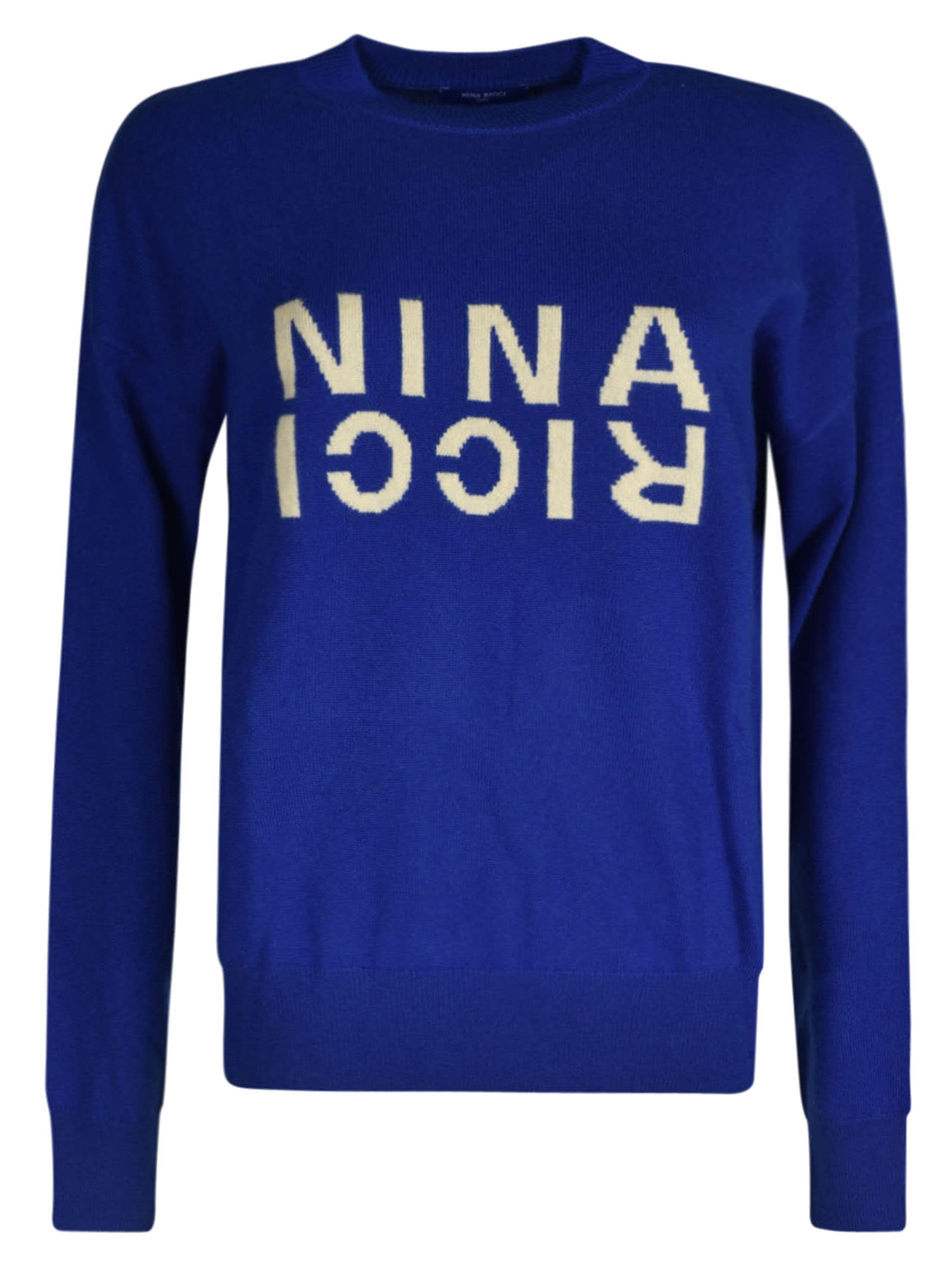 nina ricci logo front sweater