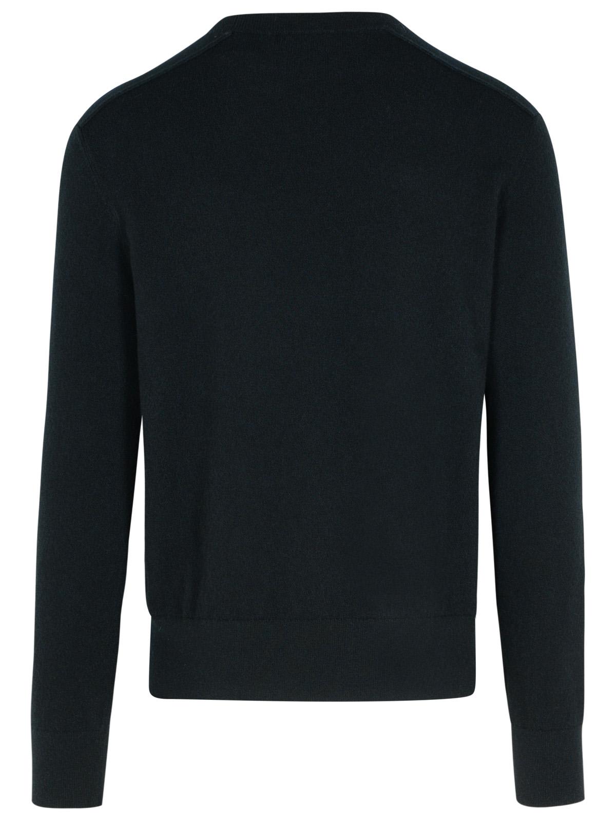 Shop Burberry Black Alpaca Blend Sweatshirt