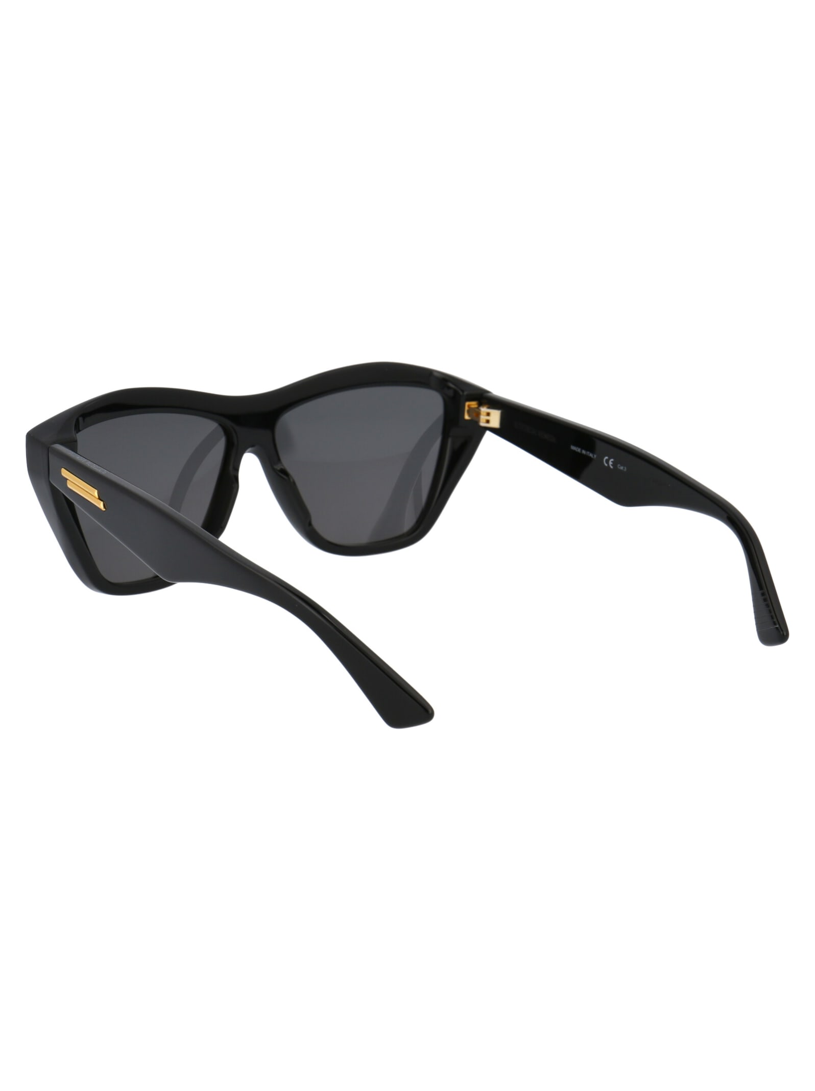 Shop Bottega Veneta Bv1092s Sunglasses In 001 Black Black Grey