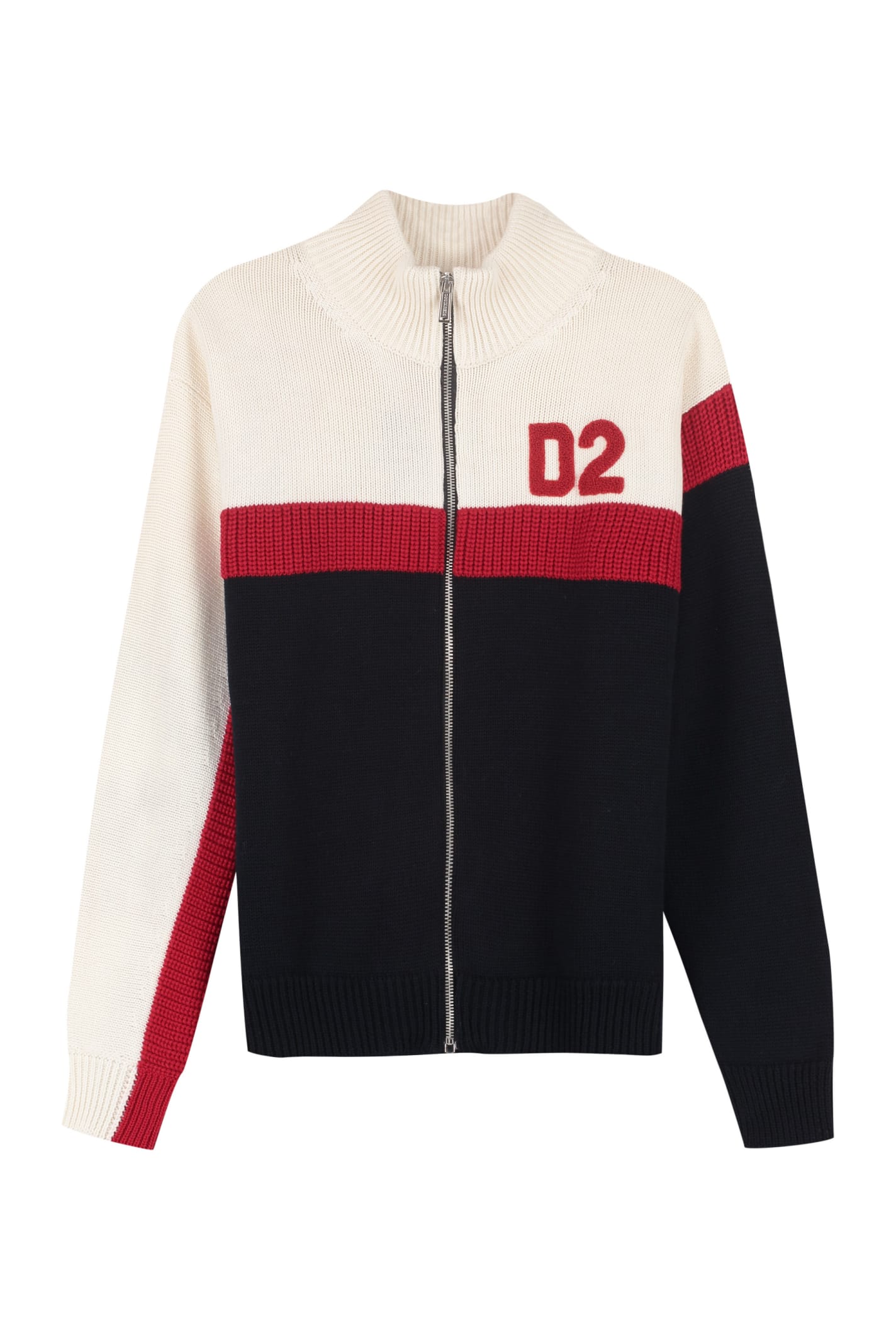 Dsquared2 Wool-blend Stand-up Collar Sweater