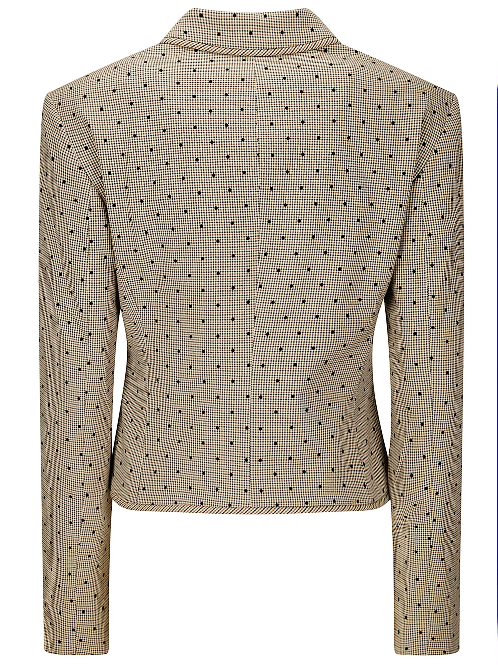 Ganni Flock Check Suiting Blazer