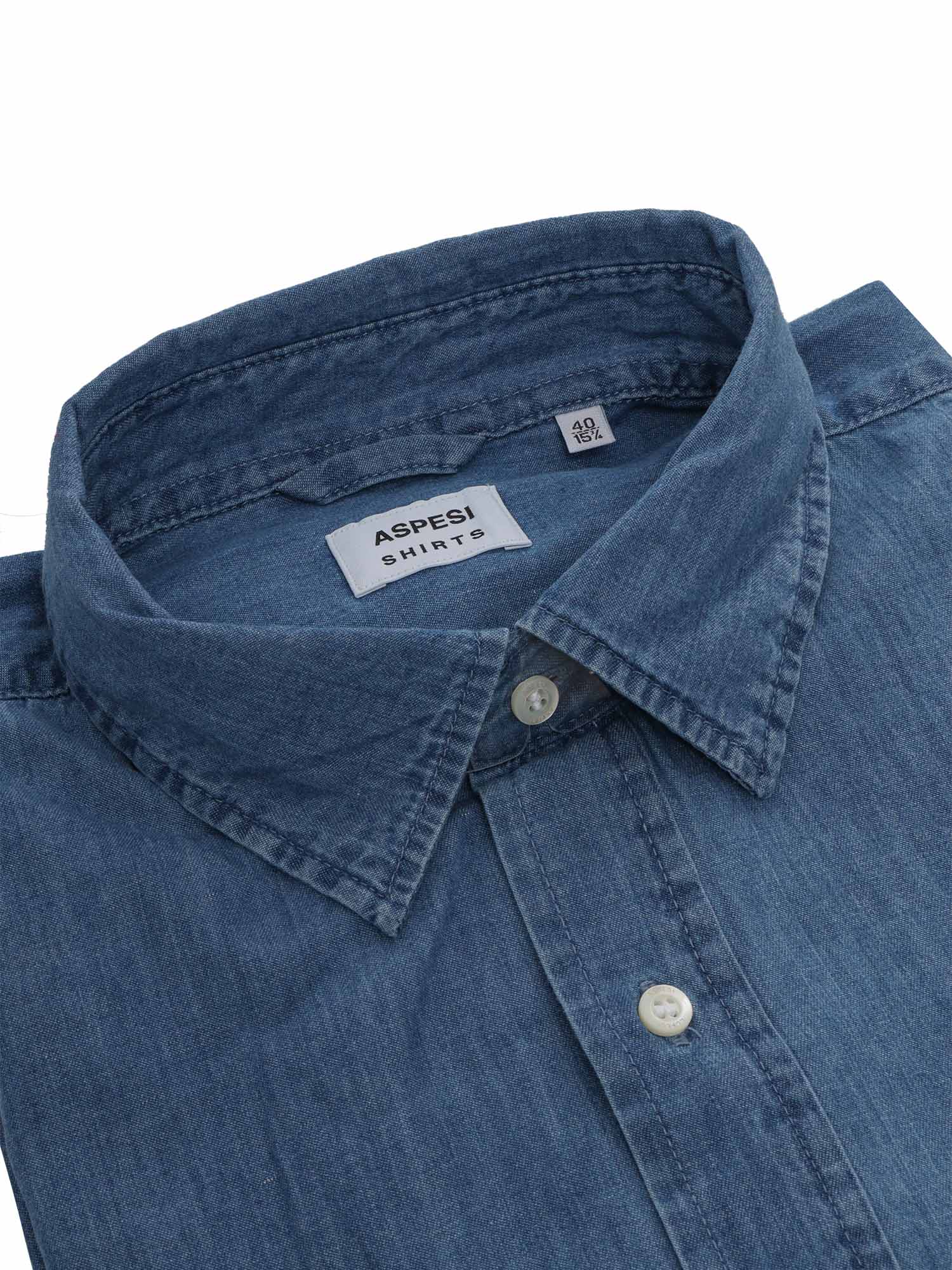 Shop Aspesi Jeans Shirt In Blue
