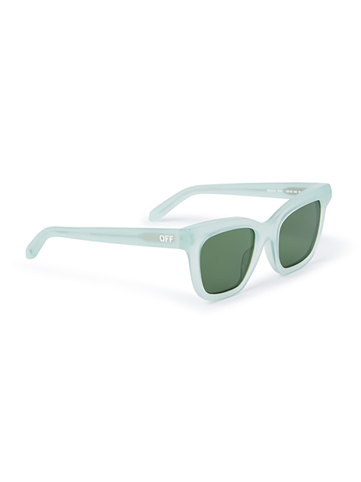 Off-white Oeri143 Lincoln Sunglasses Eyewear In Sage Dark Grey