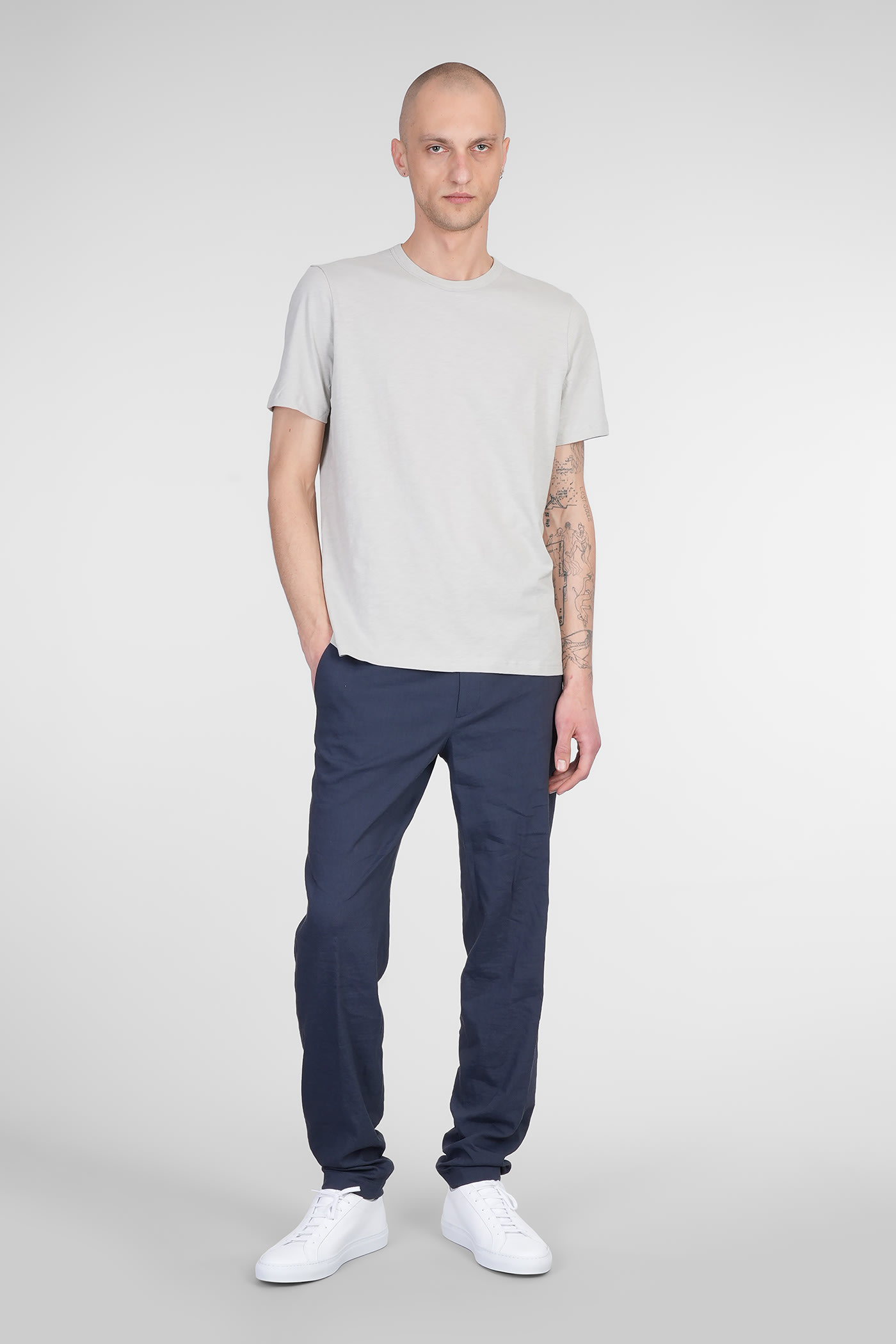 Theory T-shirt In Grey Cotton In Grey