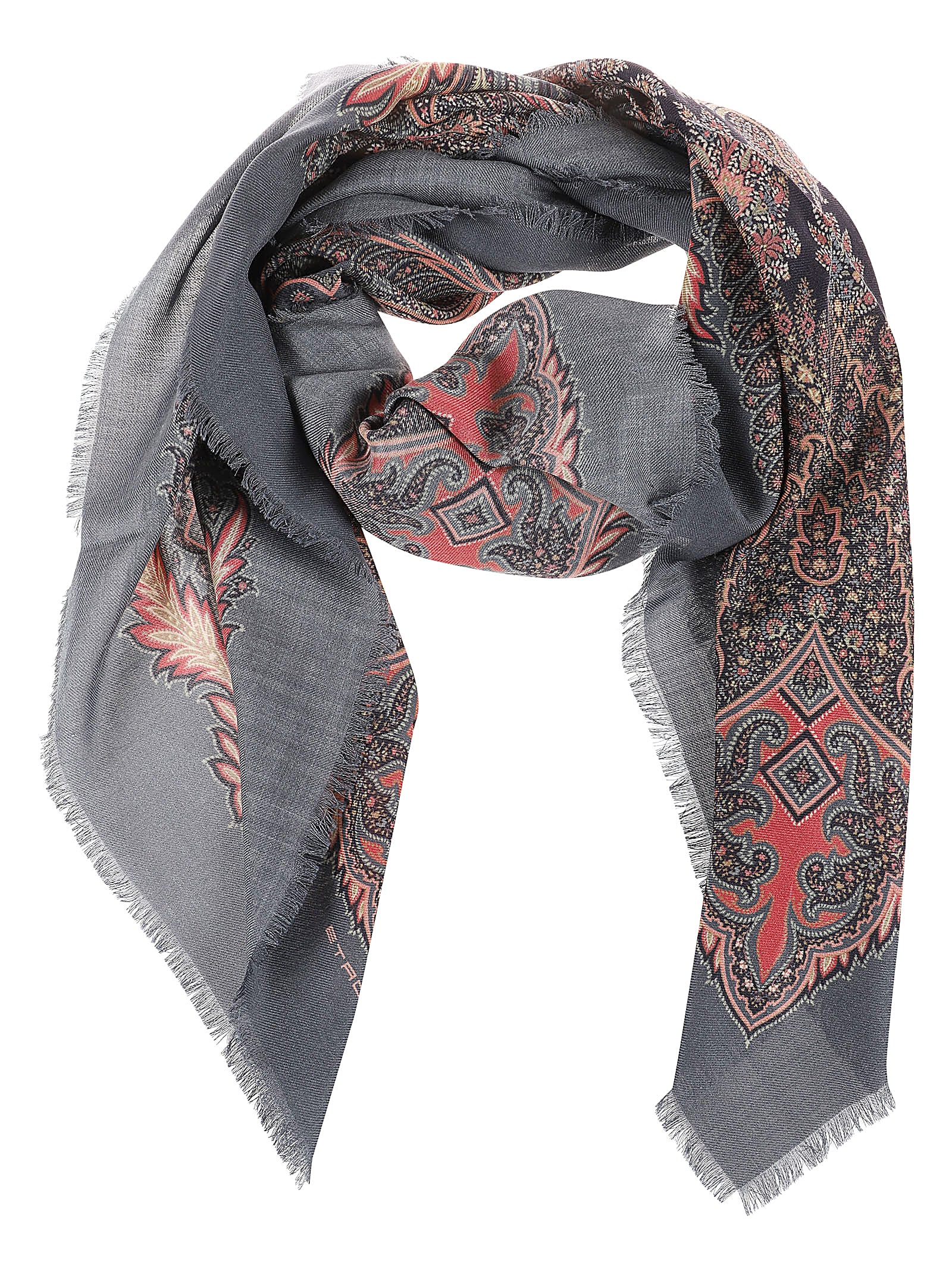 Shop Etro Aida Shawl In Multicolore