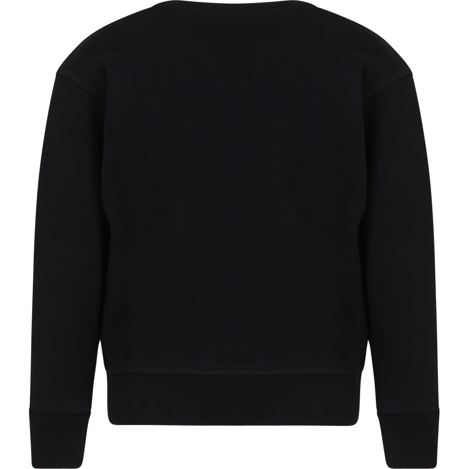 Shop Dsquared2 Black Sweatshirt For Boy With Logo