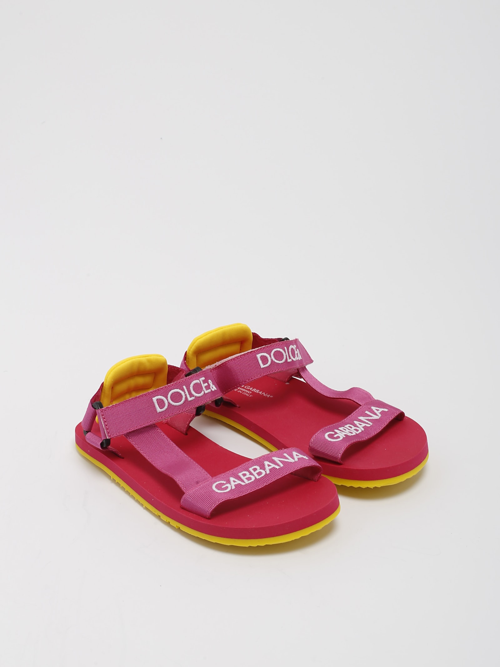 Shop Dolce & Gabbana Sandals Sandal In Fucsia-bianco