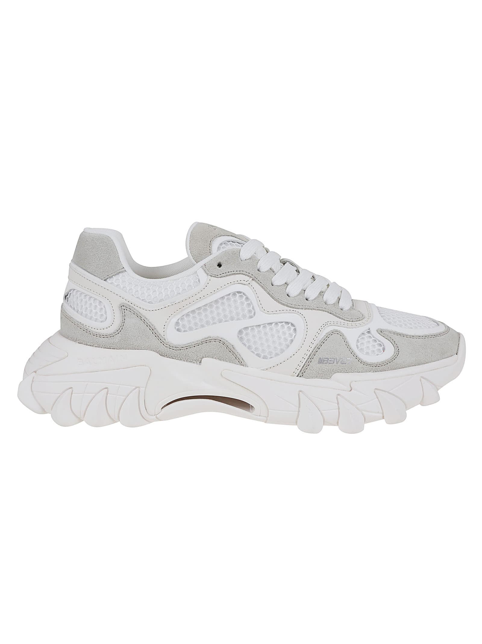 Balmain White B-east Sneakers In Fa Blanc