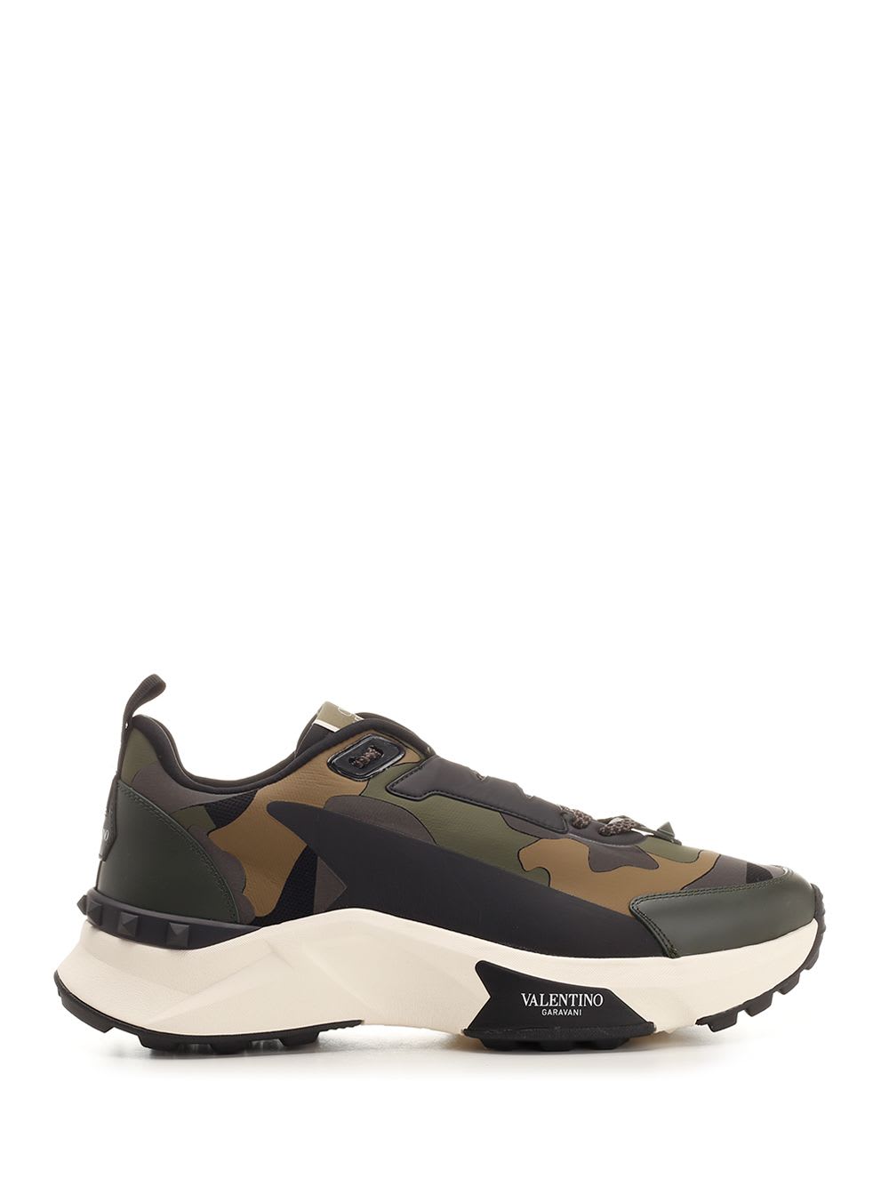 Shop Valentino Sneaker Low Top True Act Camouflage In Green