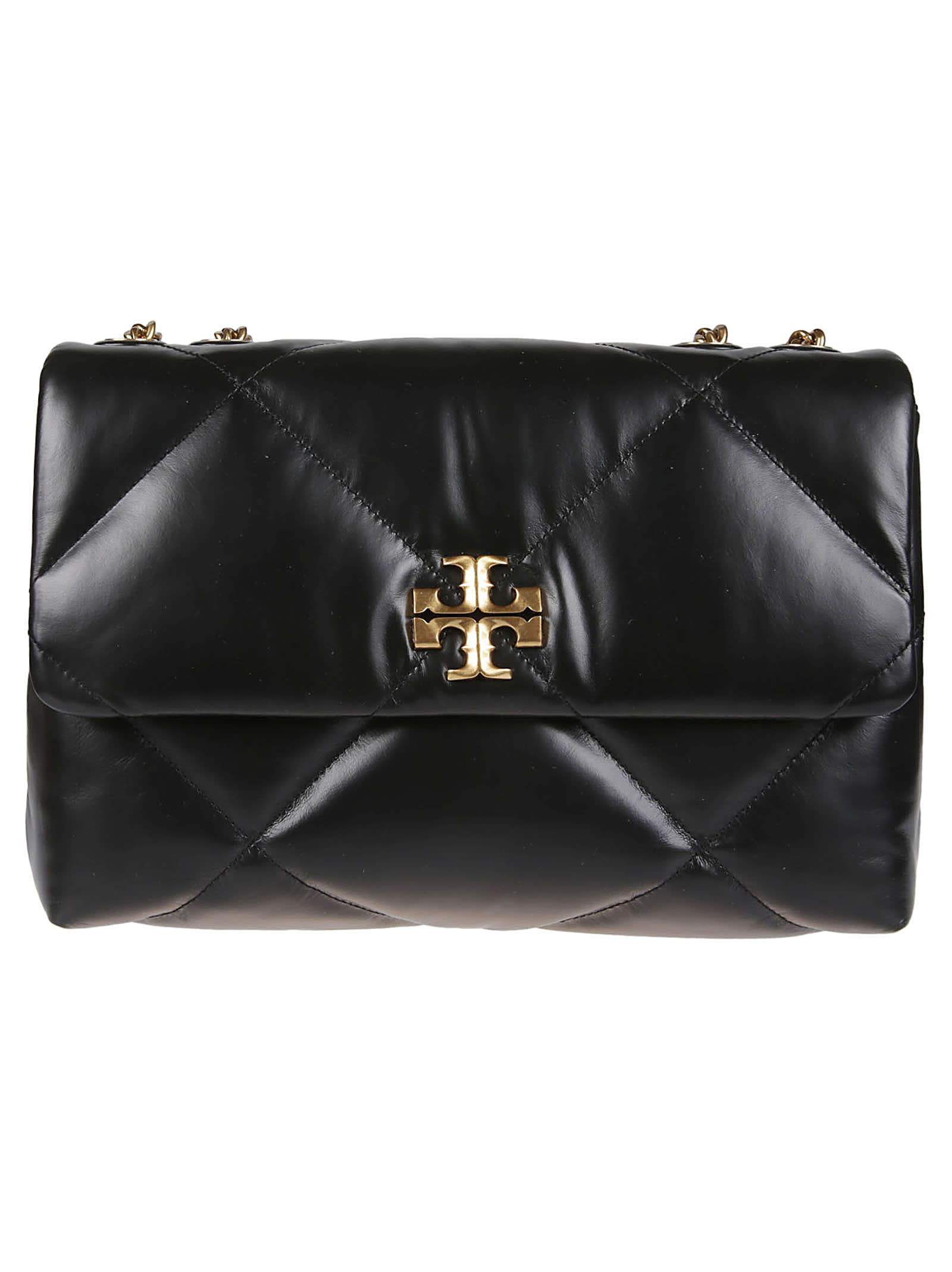 Tory Burch Kira Diamond Quilt Convertible Shoulder Bag In Black