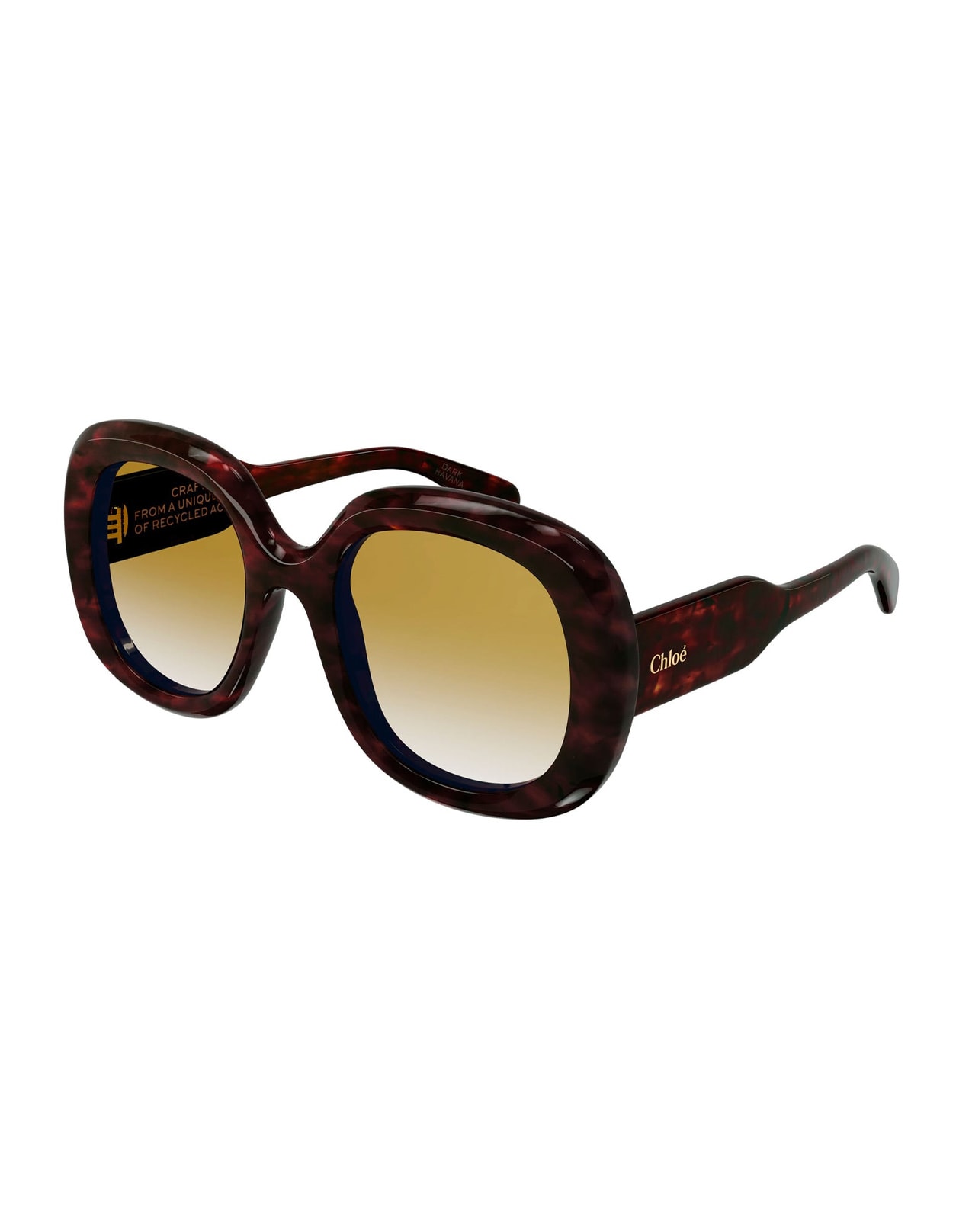 Shop Chloé Brown Gayia Sunglasses