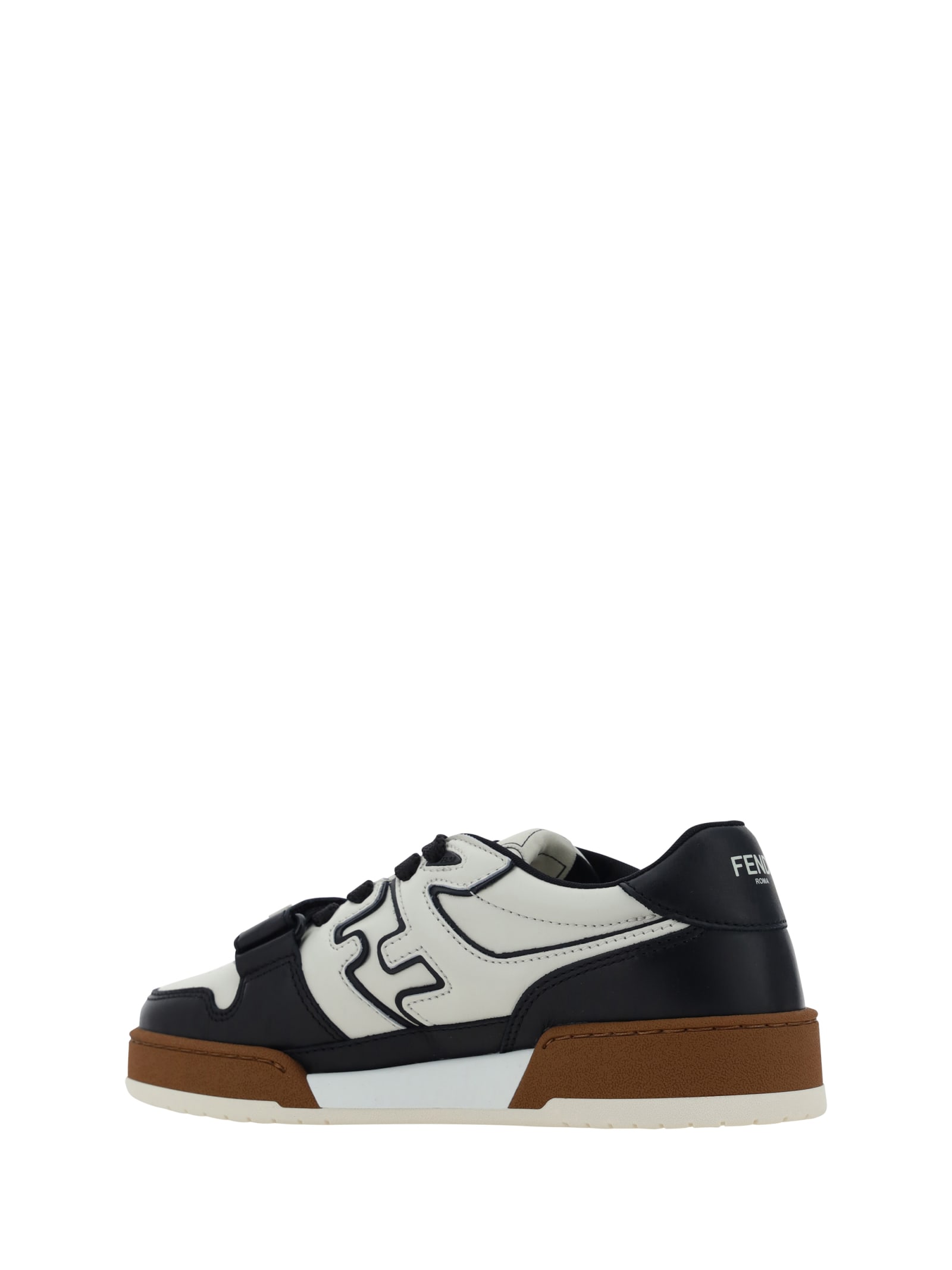 Shop Fendi Match Sneakers In Black