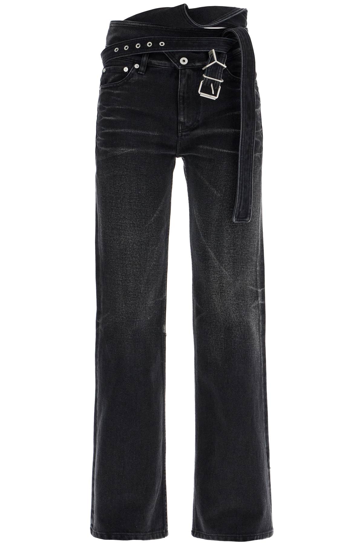 Bootcut Jeans With Criss-cross