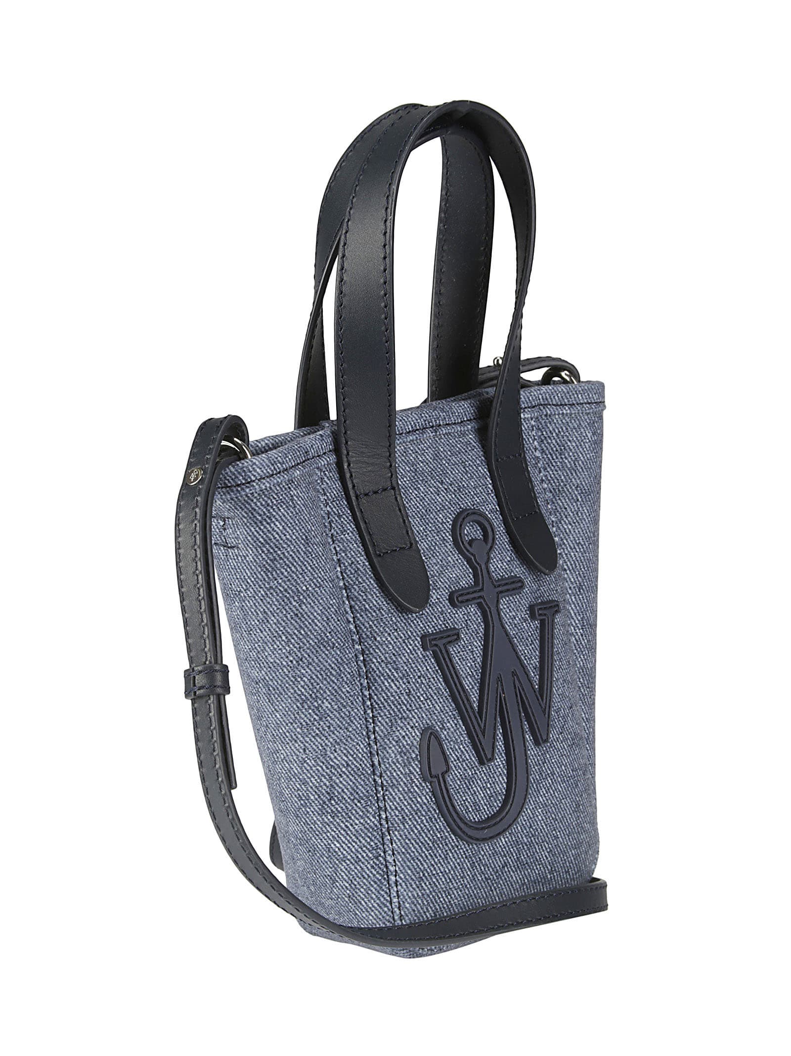 Shop Jw Anderson Mini Belt Tote In Blue