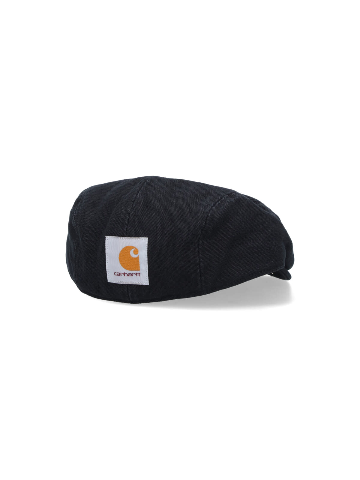 Carhartt Webster Logo-patch Baker Boy Hat In Black