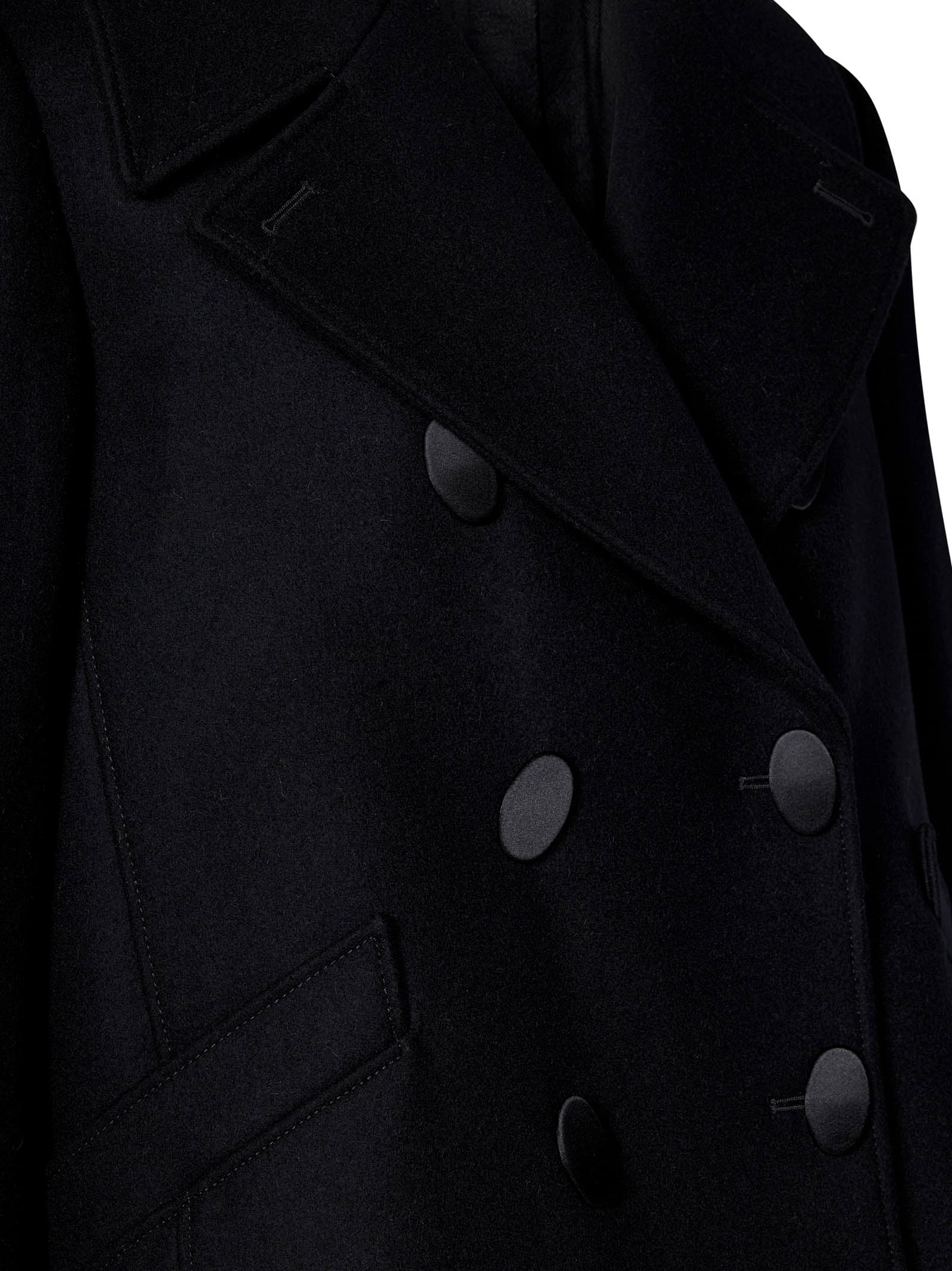 Shop Givenchy Coat In Black