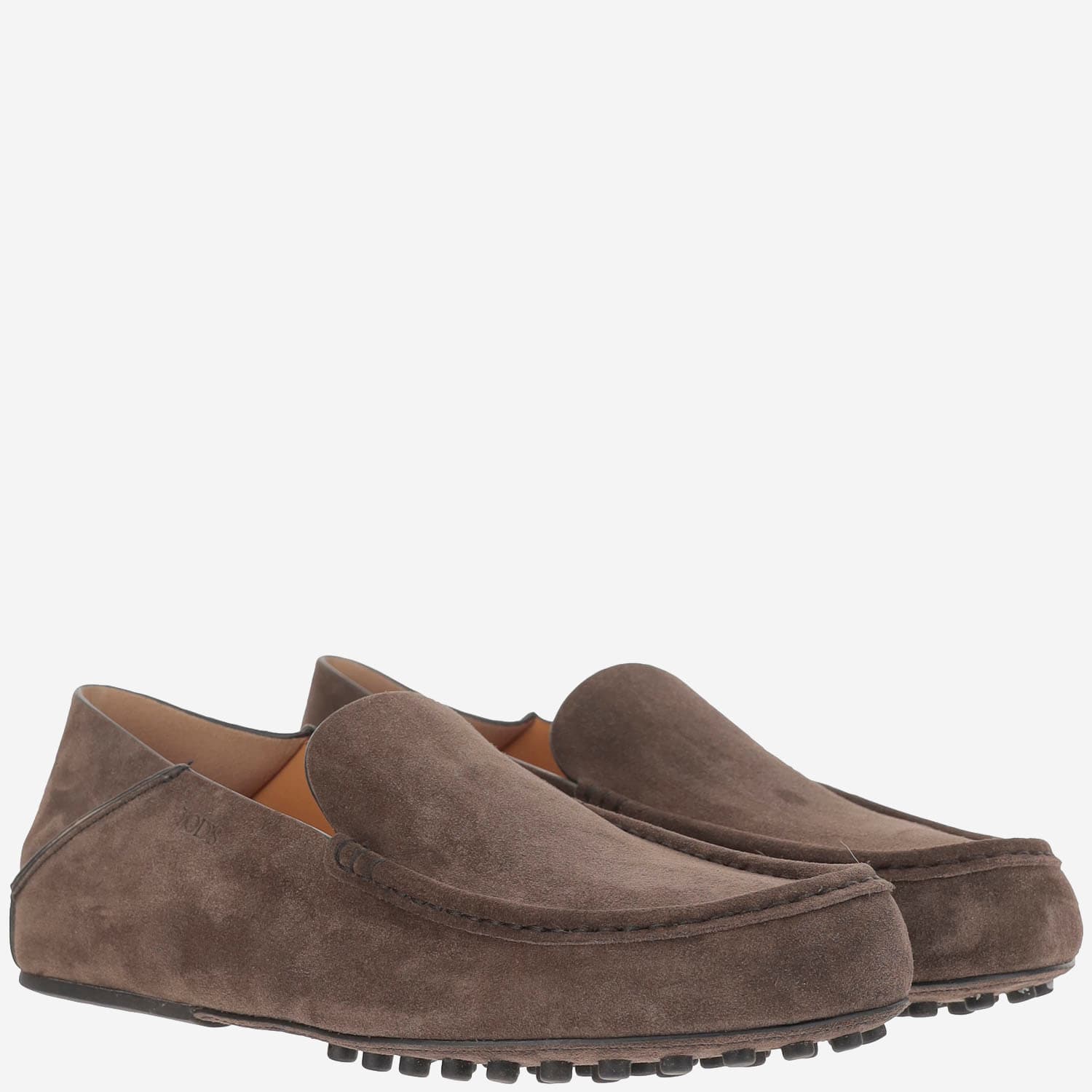 Tod's Suede Loafers In Brown