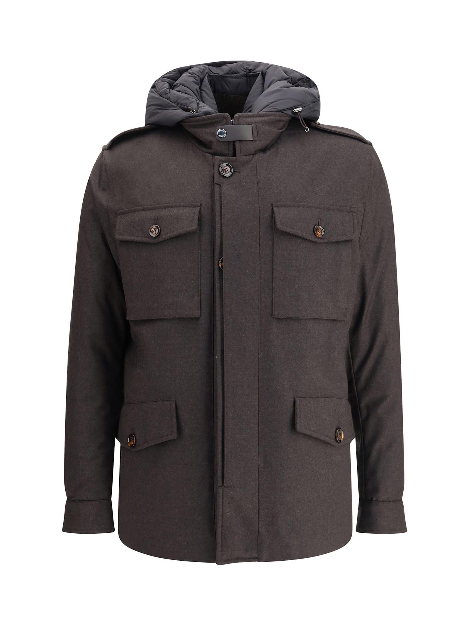 Moorer Down Jacket In Brown