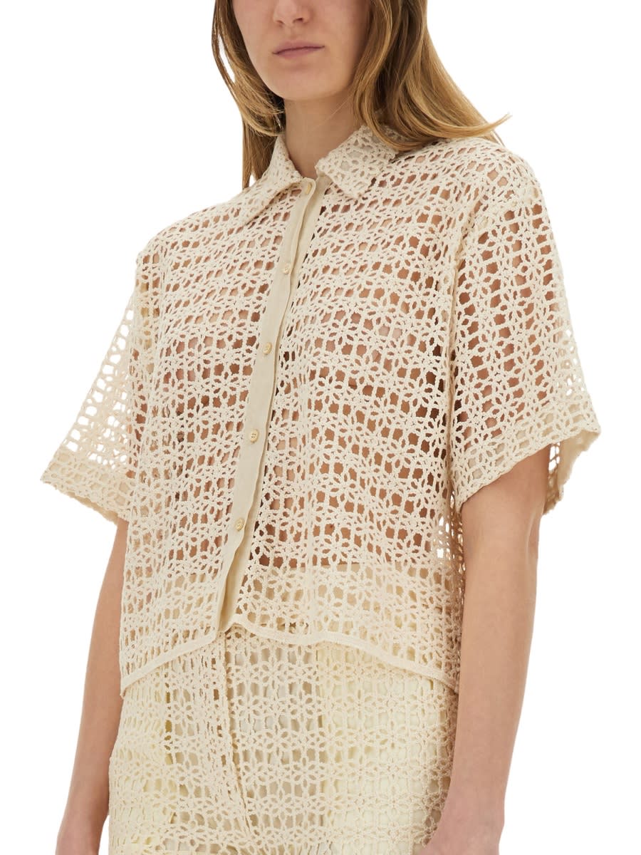 Alysi Short Sleeve Shirt In Neutral