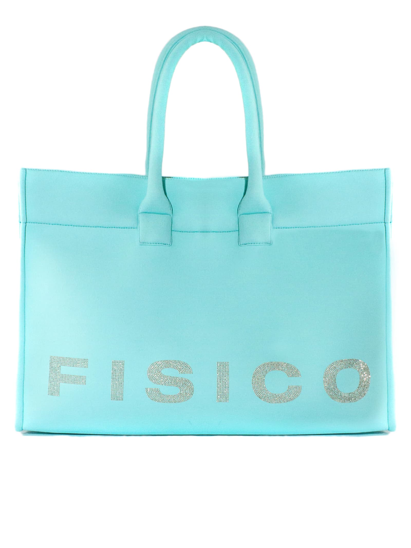 Fisico - Cristina Ferrari Light Blue Microfibre Tote Bag