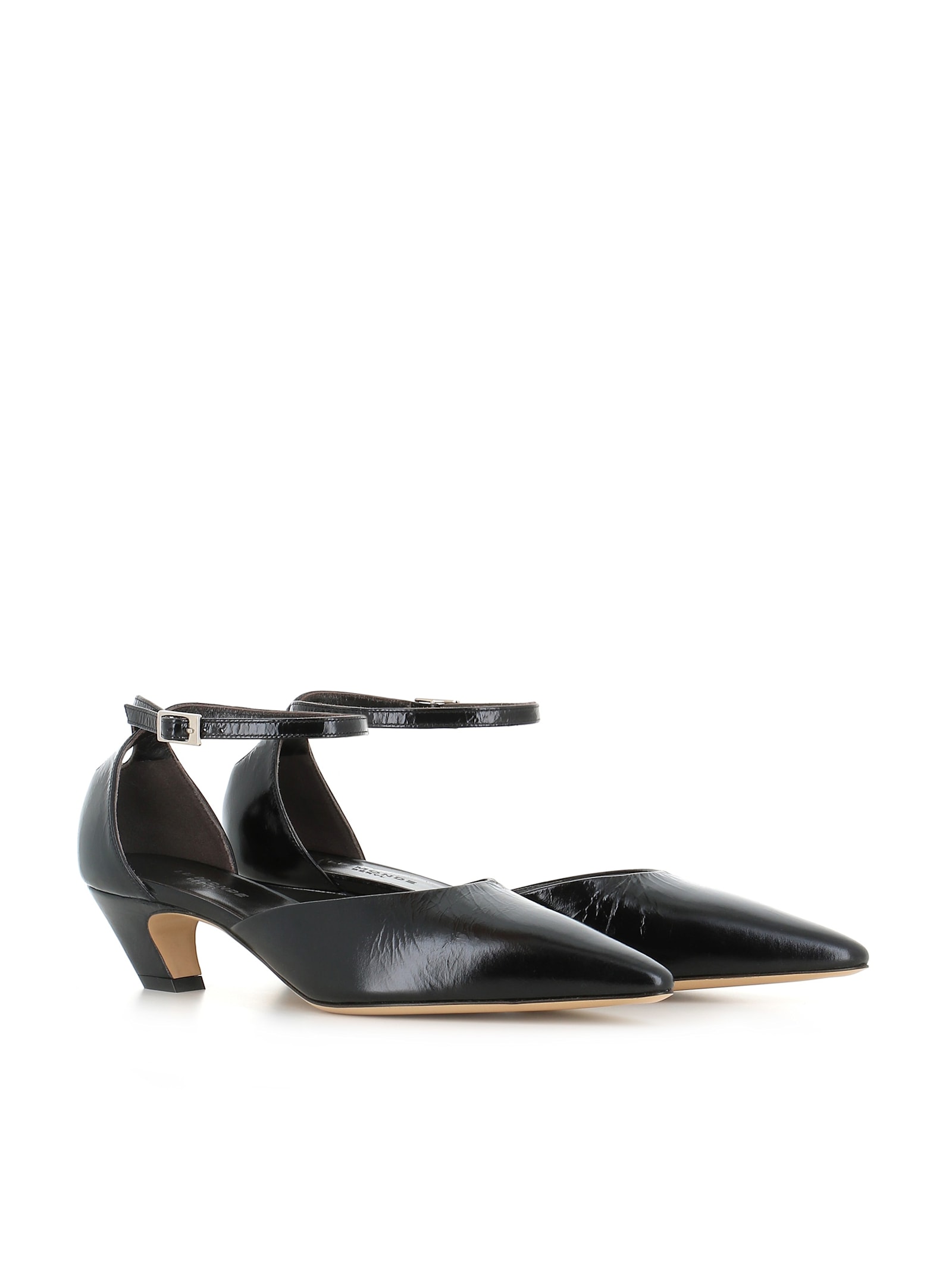 Le Monde Beryl 45mm Crocodile-effect Pumps In Black