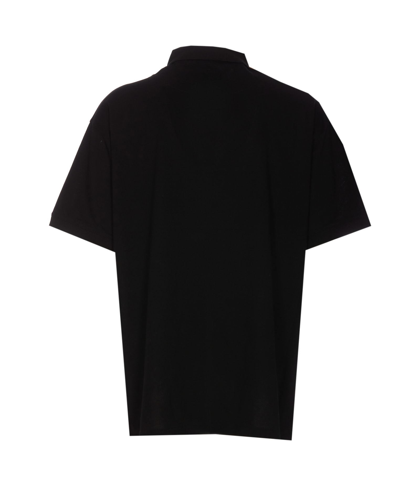 Shop Y-3 Polo Shirt In Black