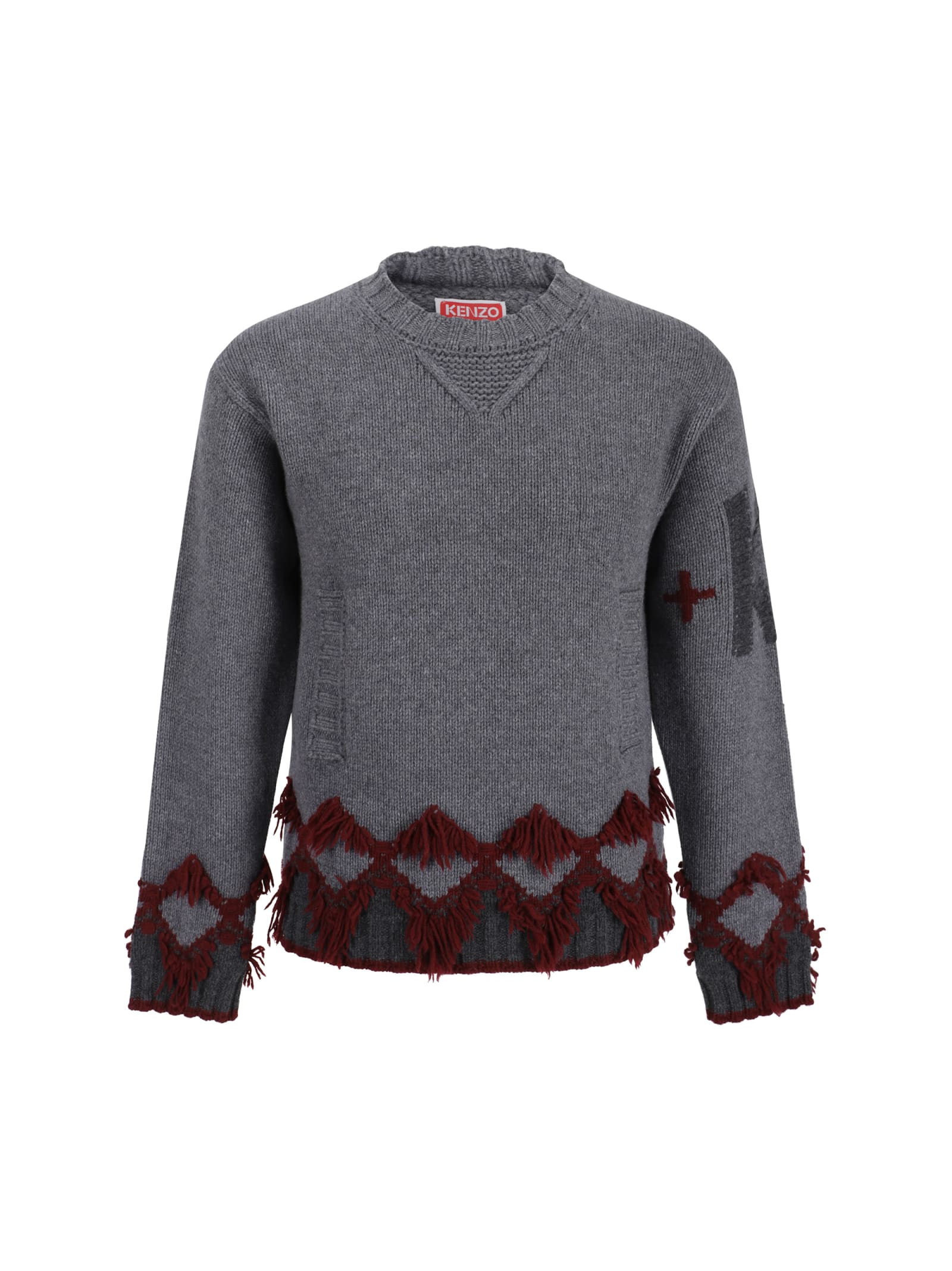 Shop Kenzo Constellation Sweater In Misty Grey