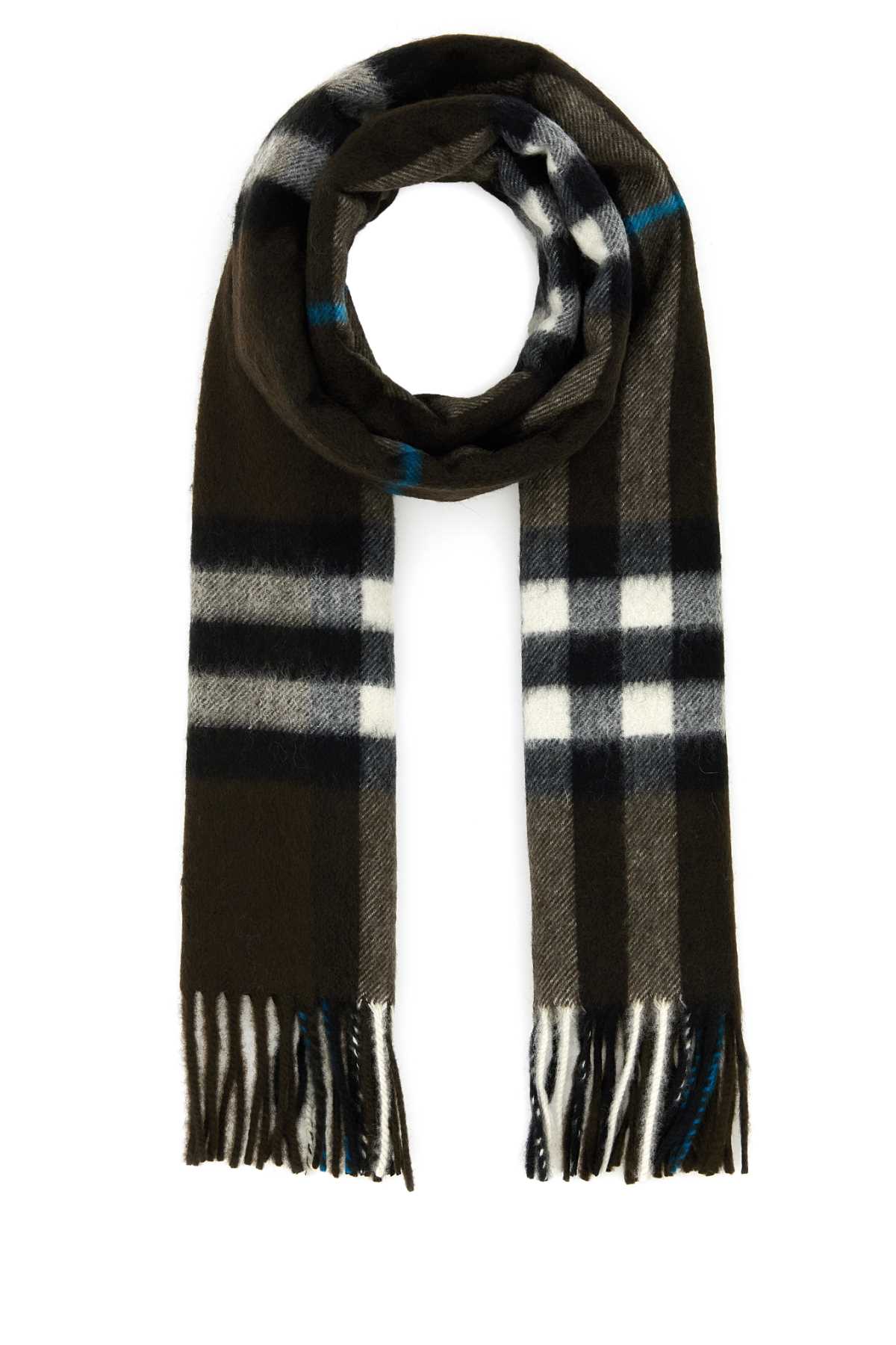 Shop Burberry Embroidered Cashmere Scarf In Snug