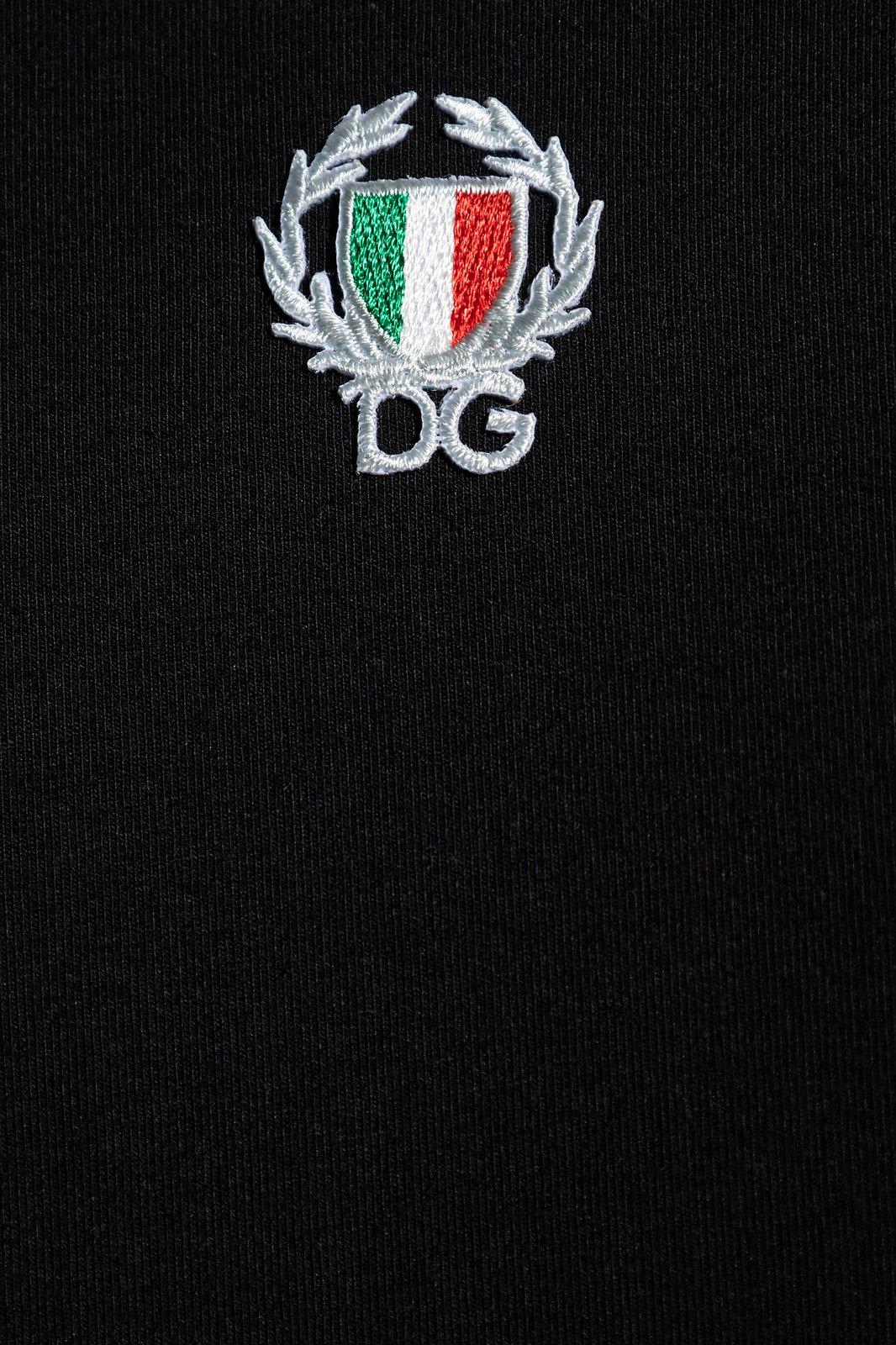 Shop Dolce & Gabbana Logo Patch Tank Top In Nero