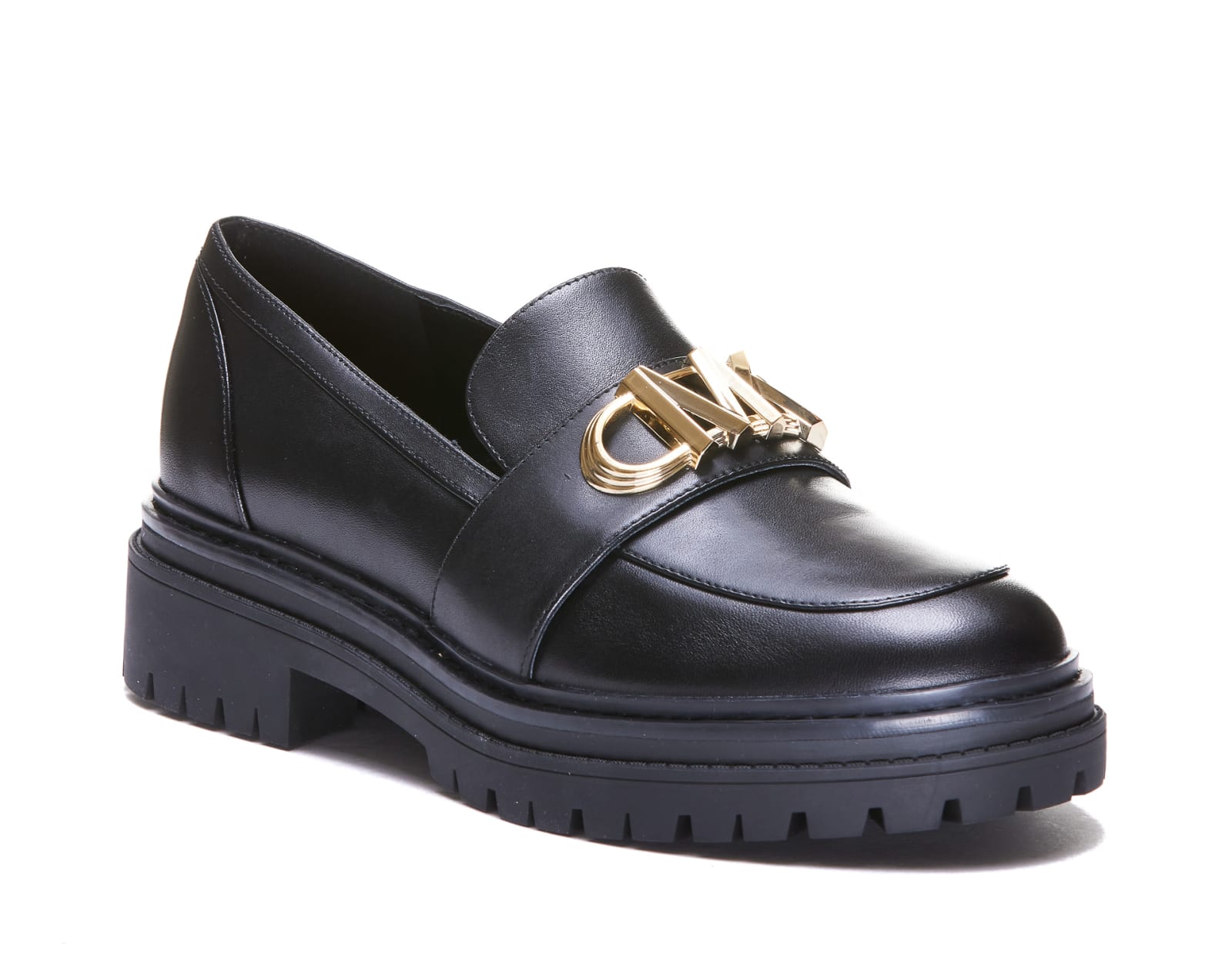 Shop Michael Kors Parker Lug Loafer In Black