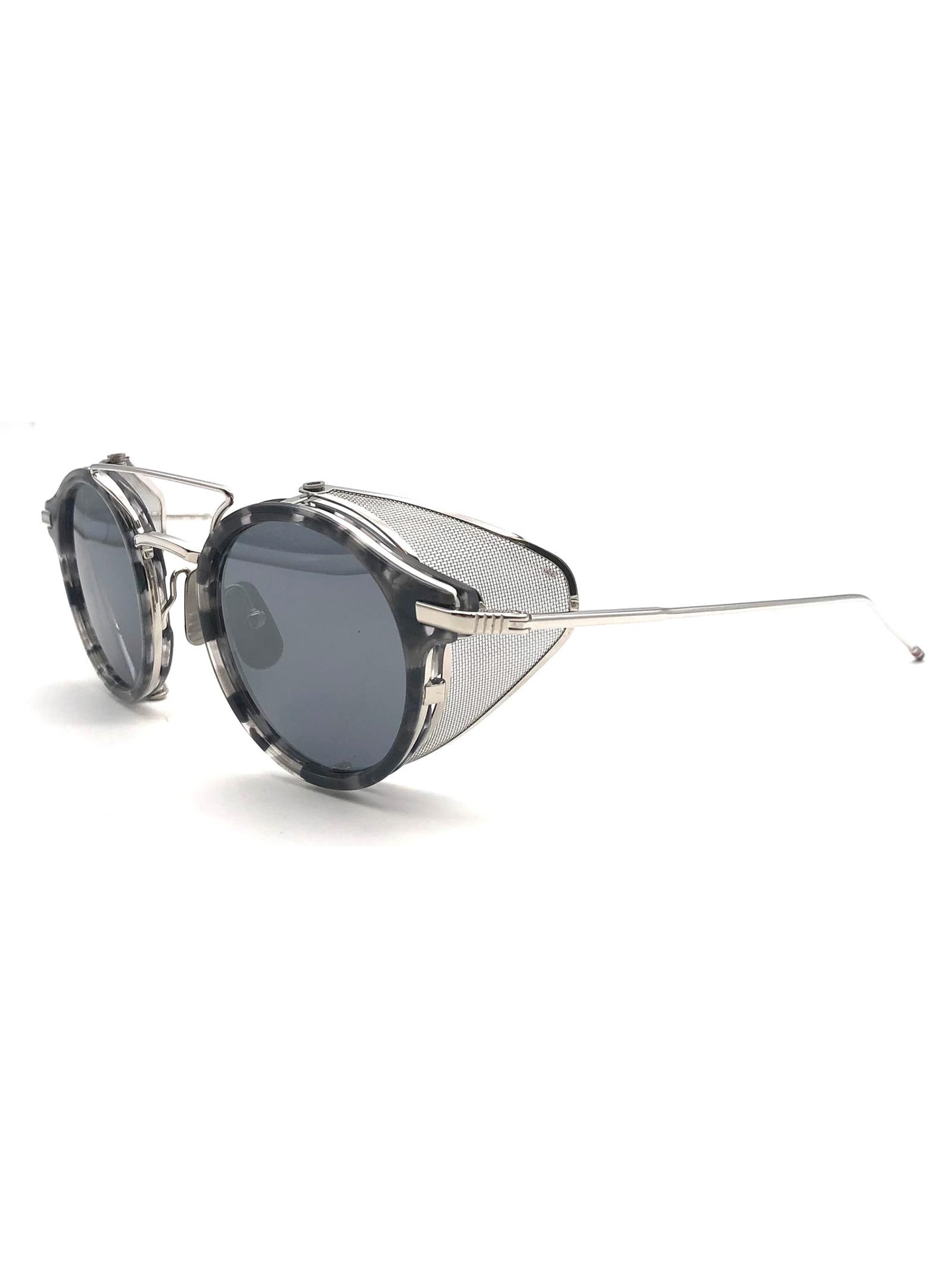 Shop Thom Browne Ues804a/g0003 Sunglasses In Dark Grey