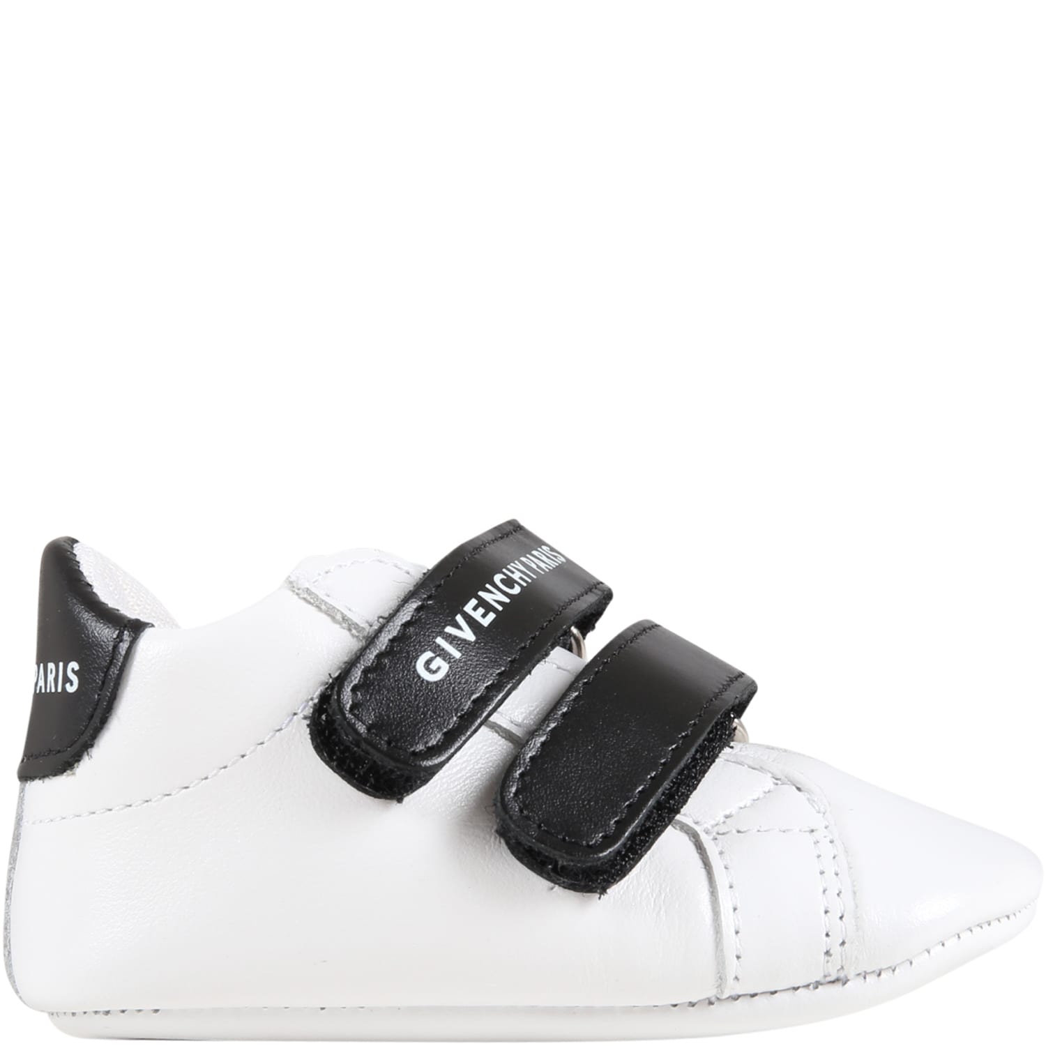 Givenchy White Sneakers For Aby Kids With Logo