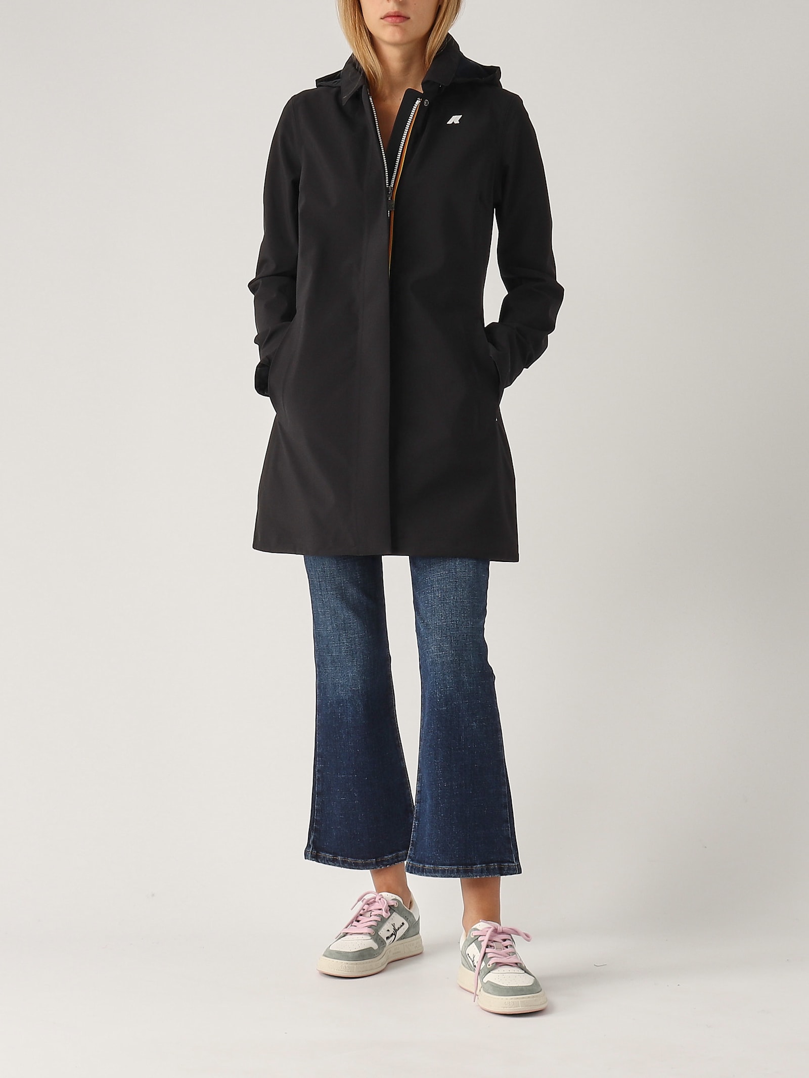 Shop K-way Mathy Bonded Jacket In Nero