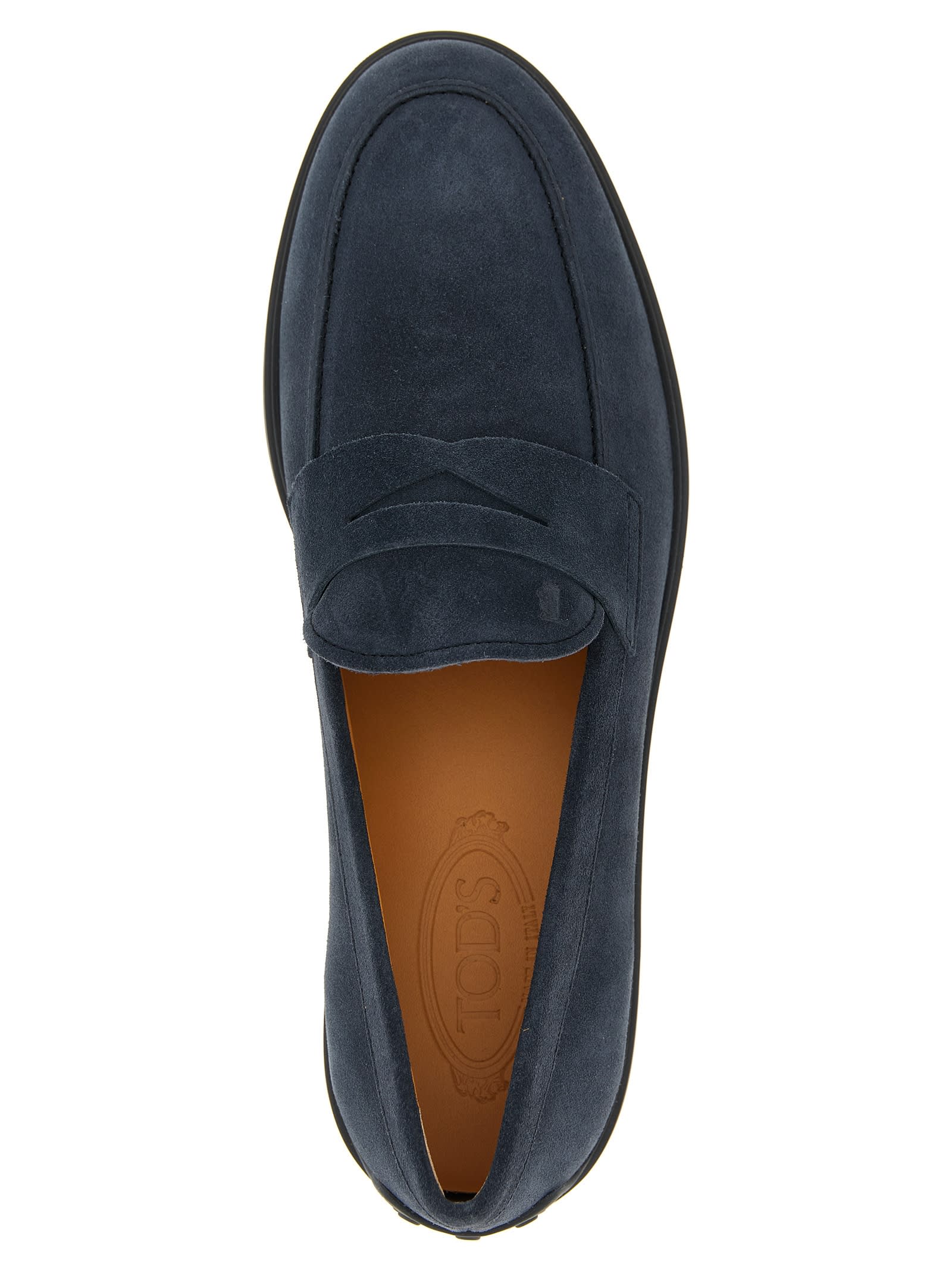 Tod's Gomma Loafers In Blue