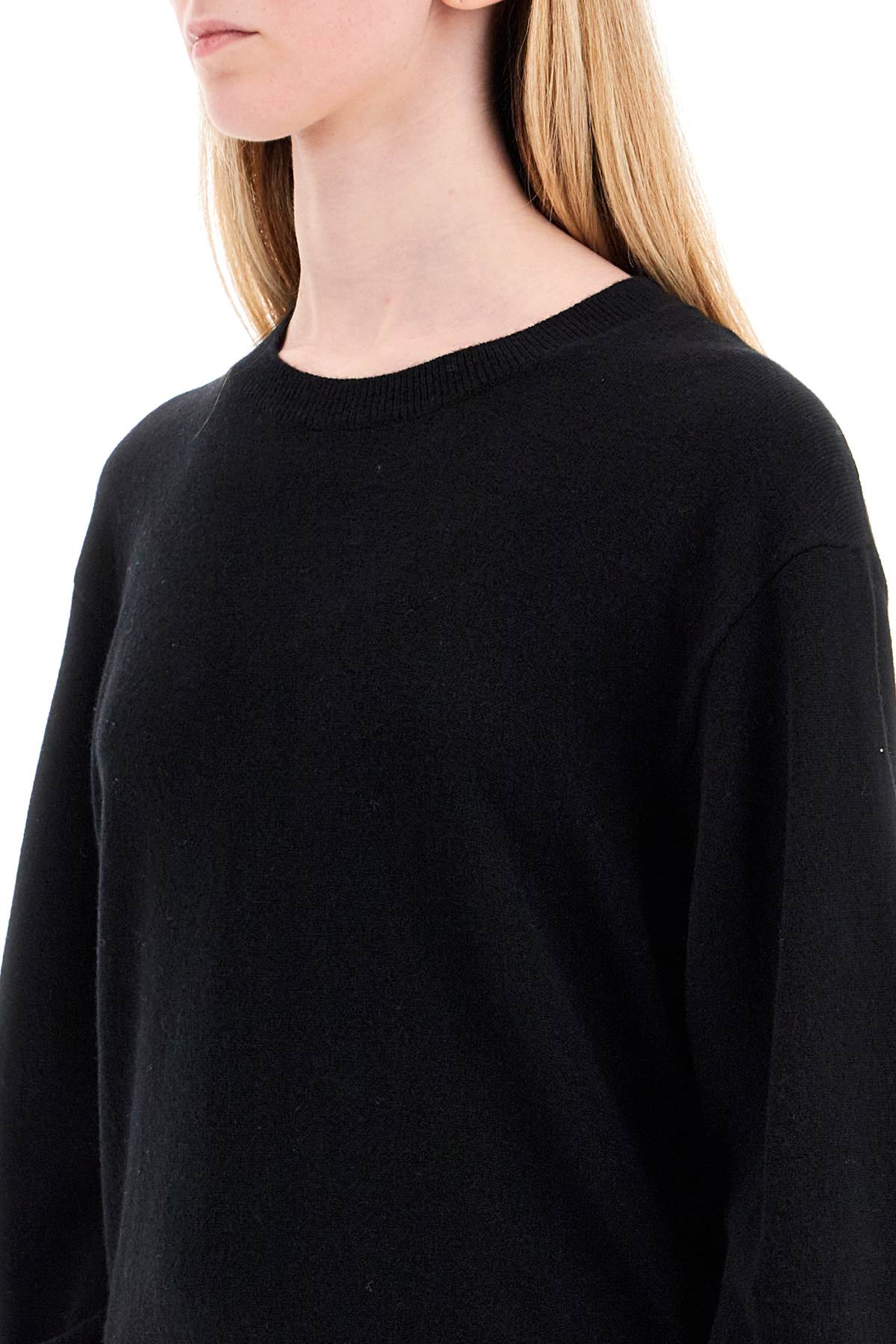 Shop Mrz Wool And Cashmere Blend Pul In Nero (black)