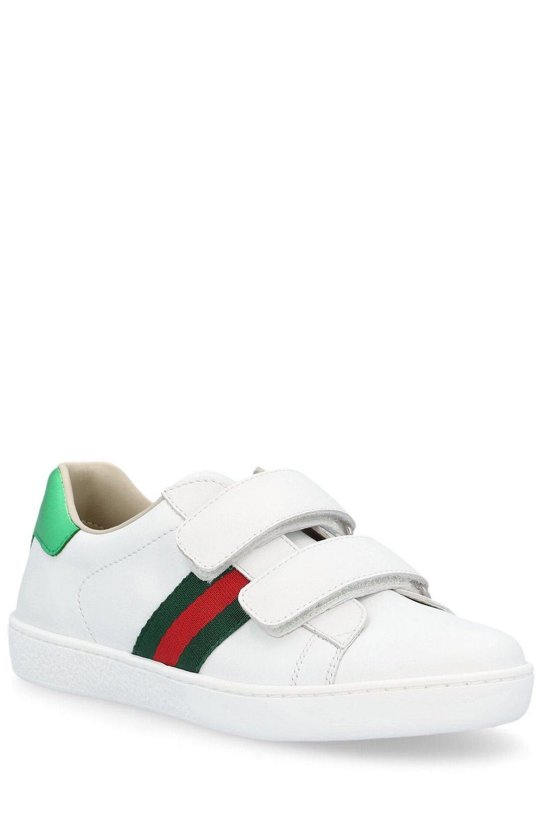 Shop Gucci Ace Round Toe Sneakers
