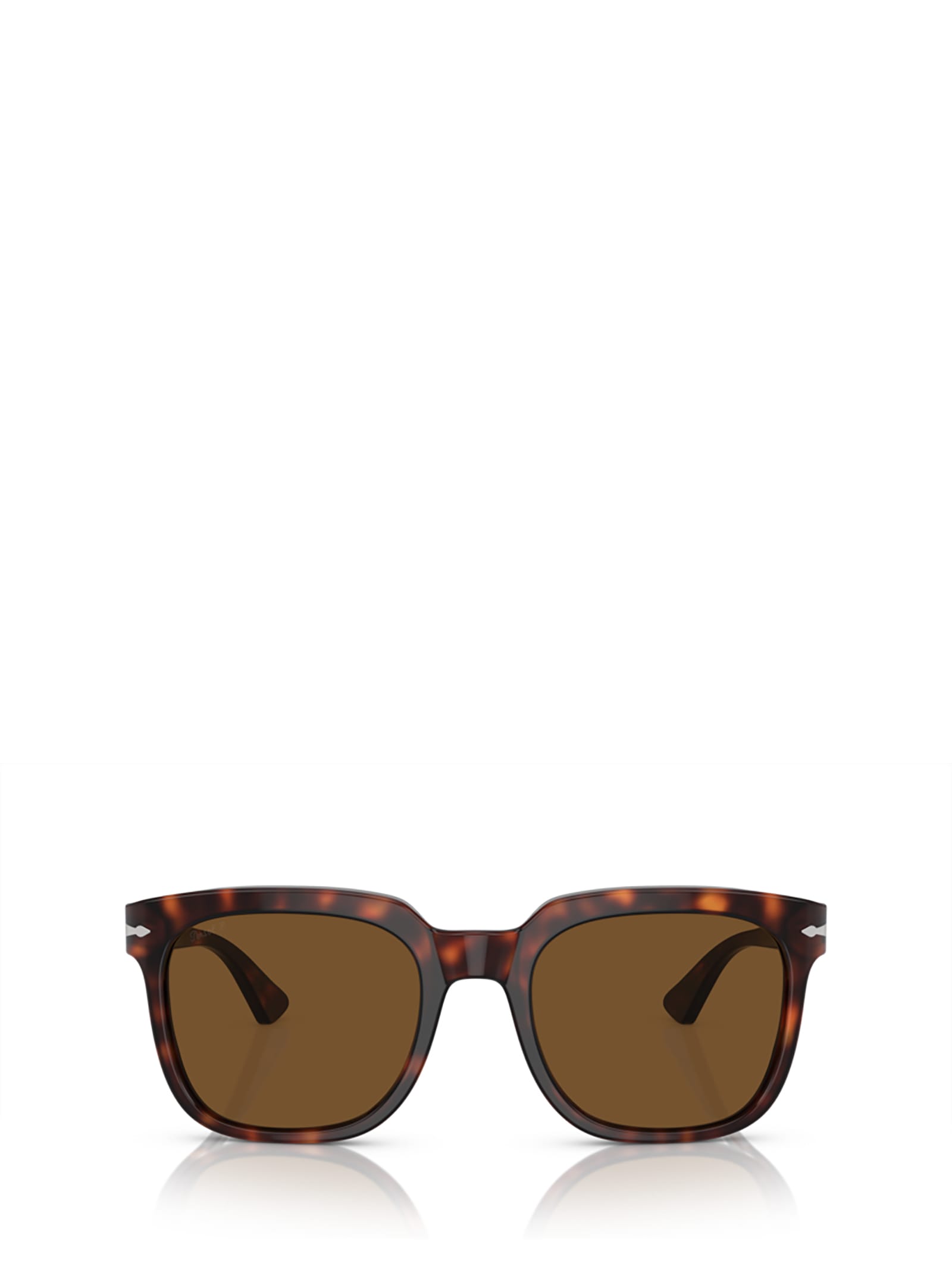 Persol Square Frame Sunglasses In Havana