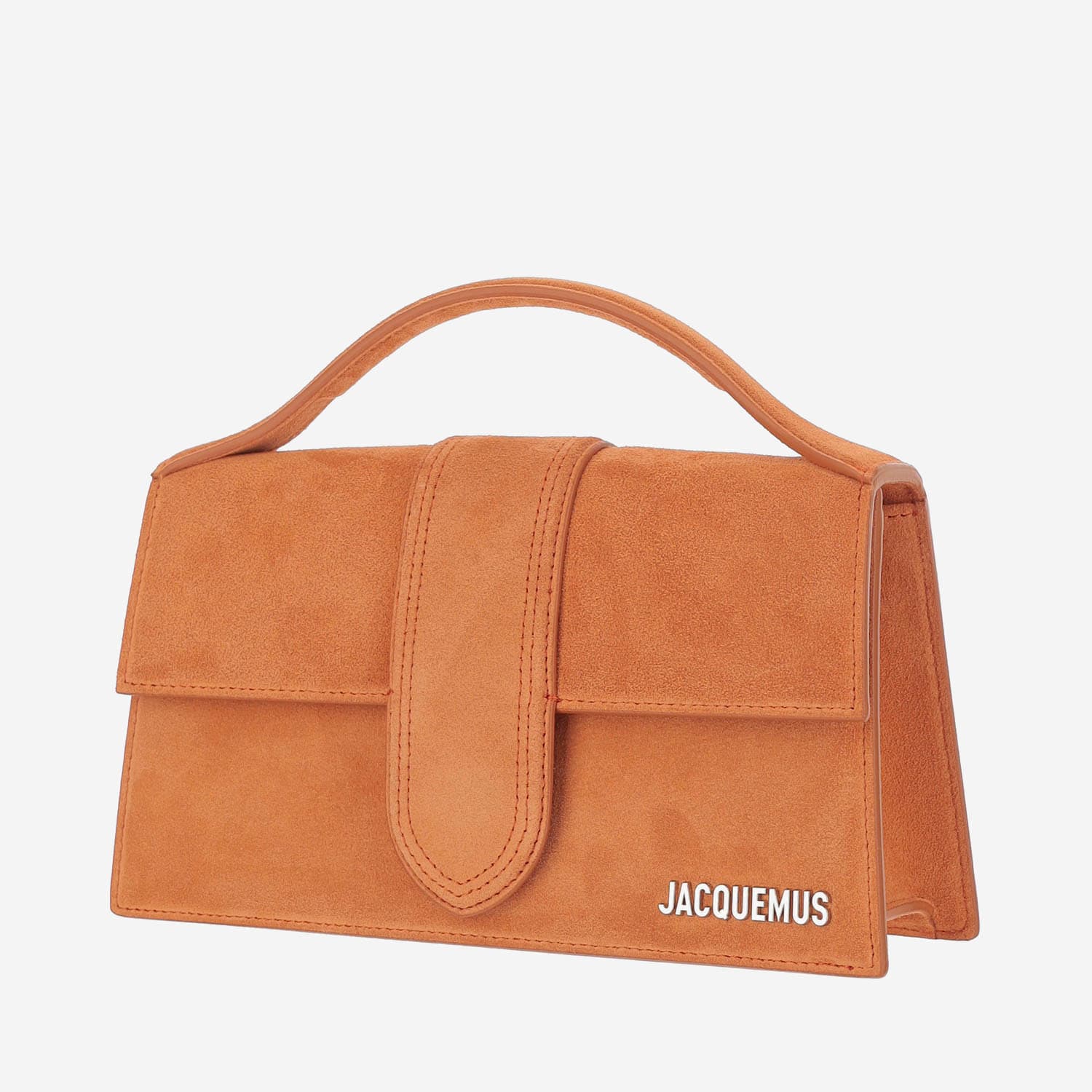 Jacquemus Womens Terracotta Le Grand Bambino Leather Top Handle Bag In Brown