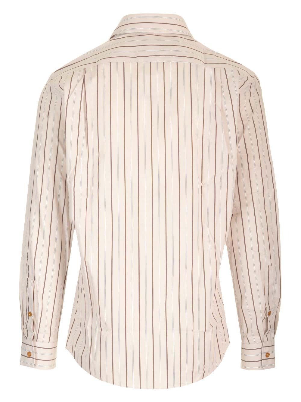 Shop Vivienne Westwood The Krall Two Button Shirt In Beige