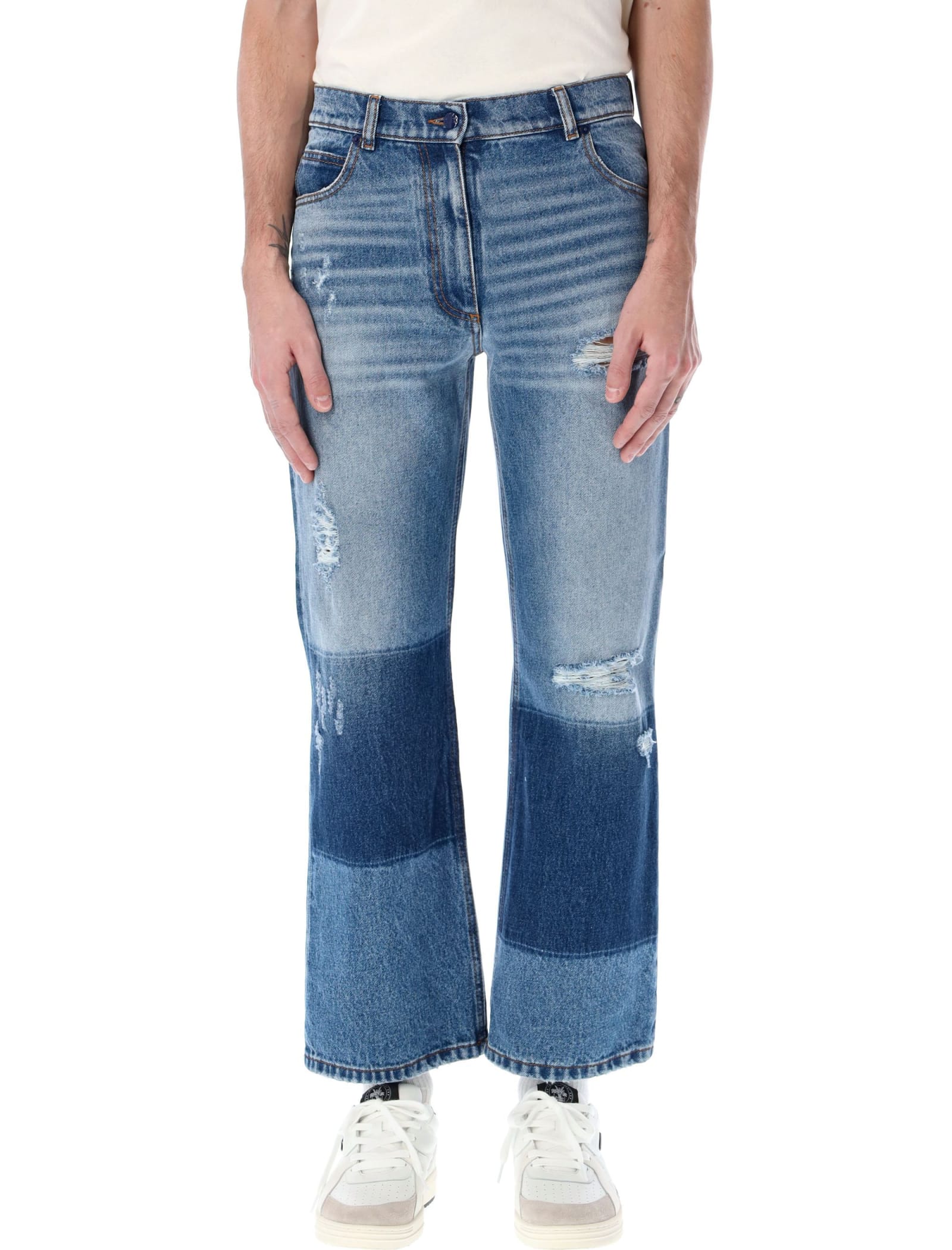 Moncler X Palm Angels Vintage Effect Jeans