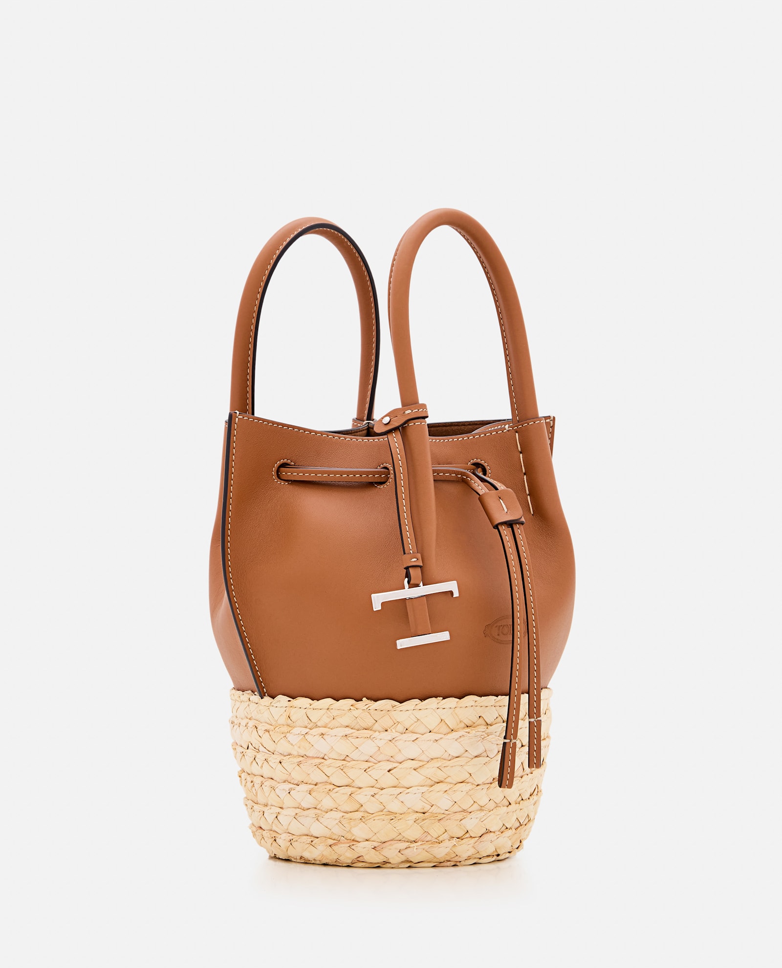 Tod's Logo Embossed Panelled Bucket Bag