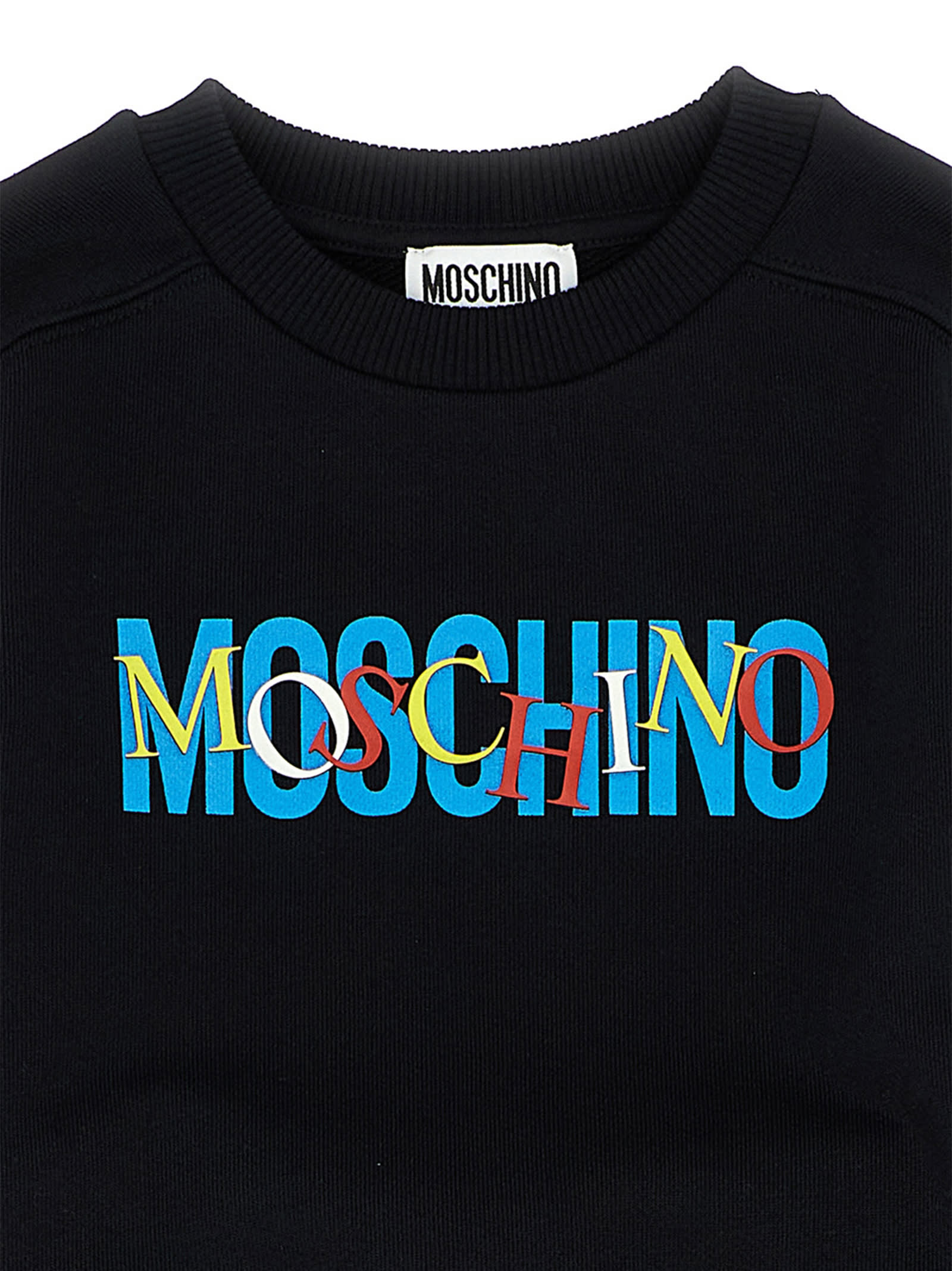 Moschino Logo-print Tracksuit In Black